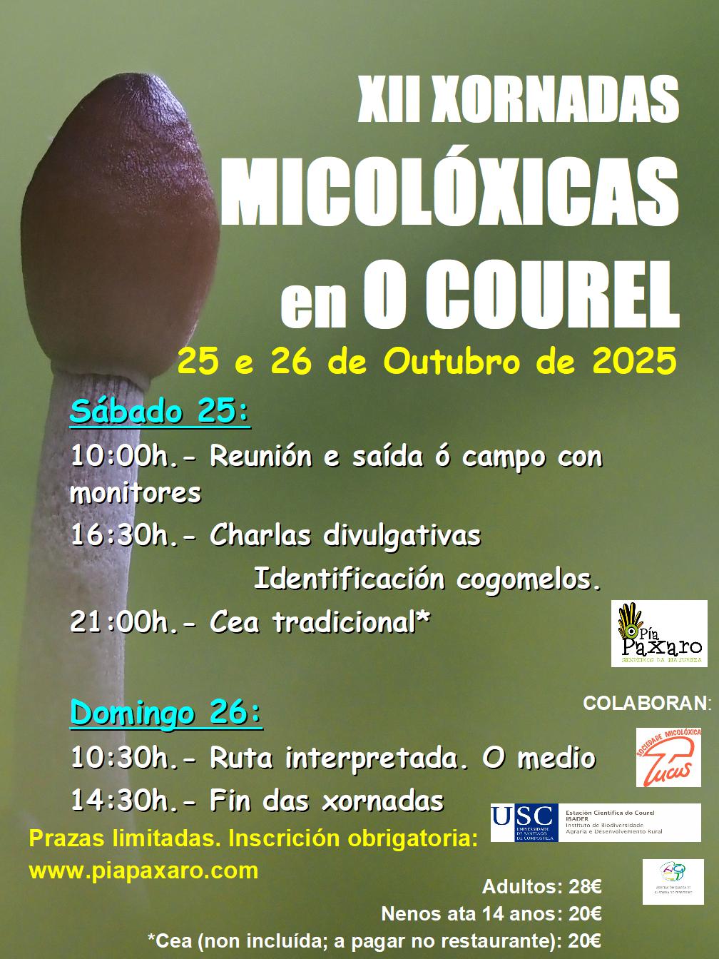 XII Xornadas Micolóxicas (25-26/10/2025)