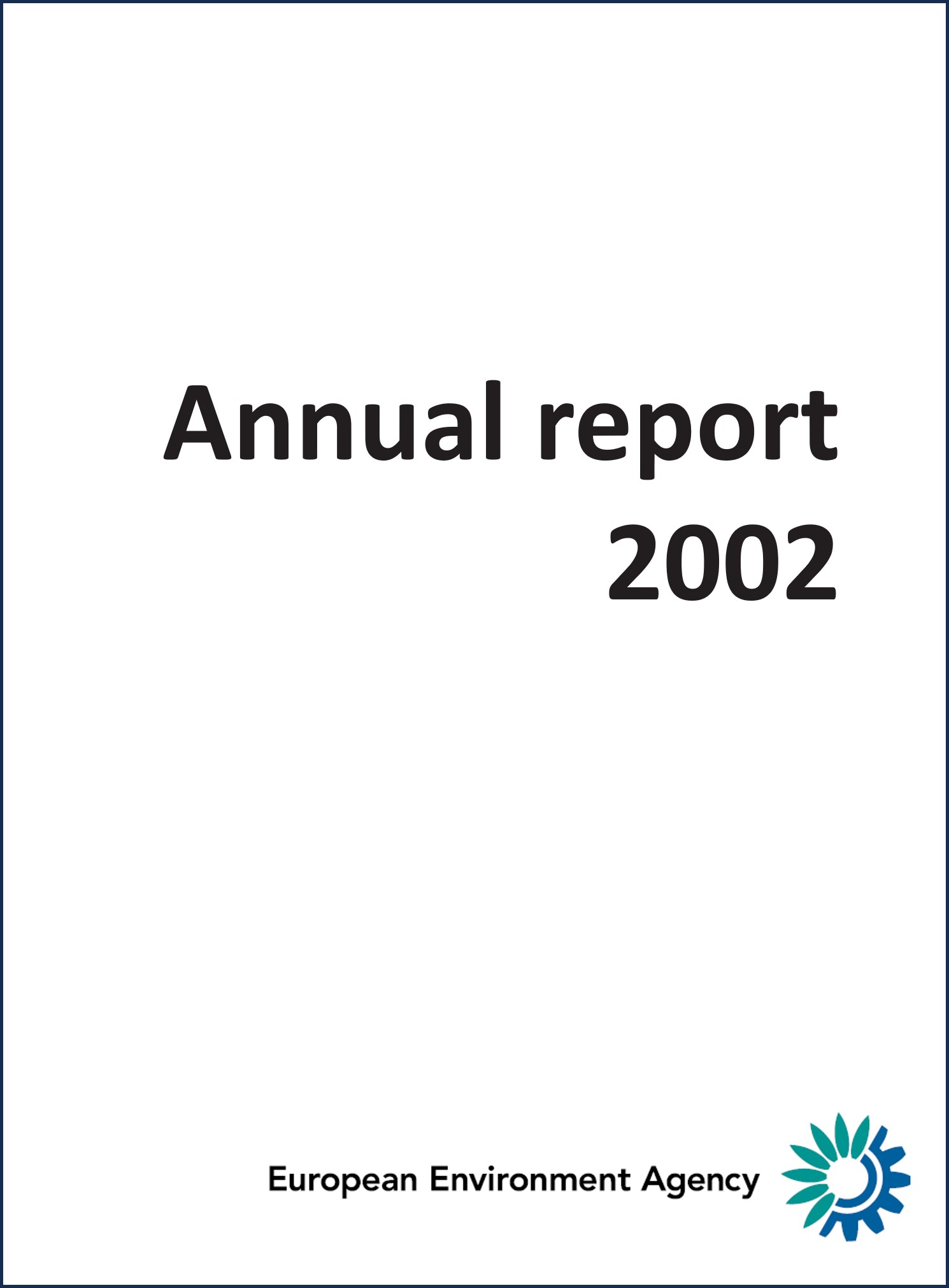 Annual report 2002. EEA