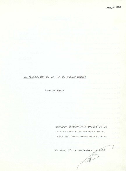 La vegetación de la ría de Villaviciosa
