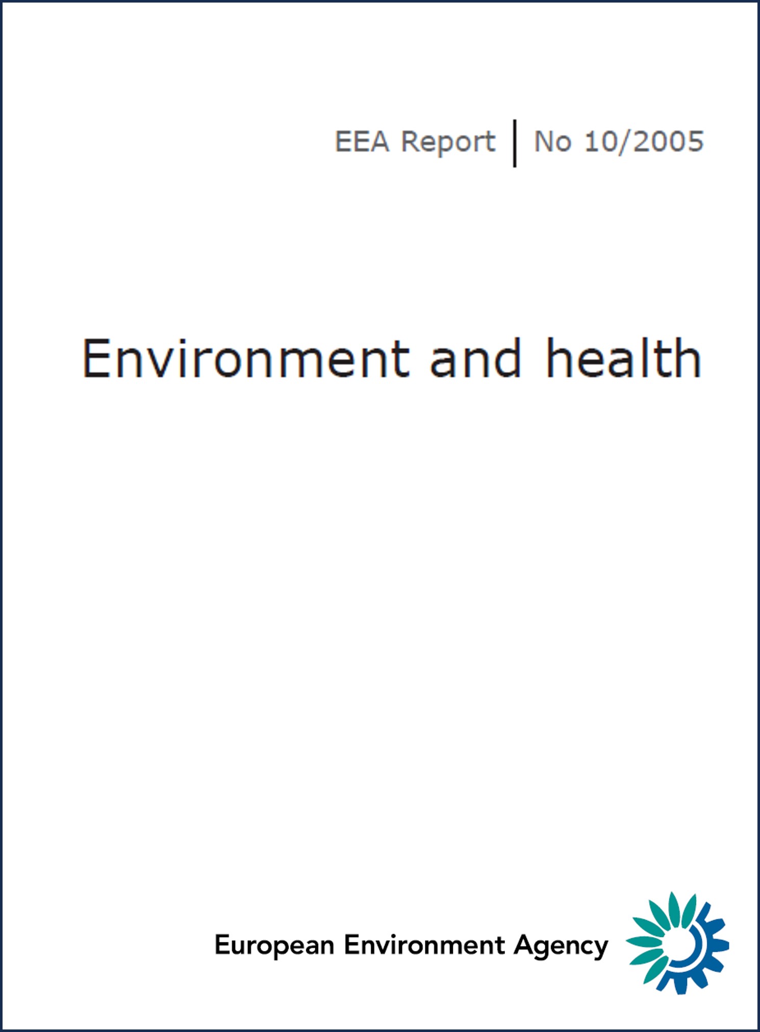 Environment and health. 