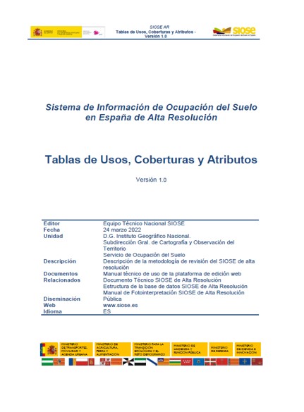 SIOSE-2022: Manual de fotointerpretación (3.9)