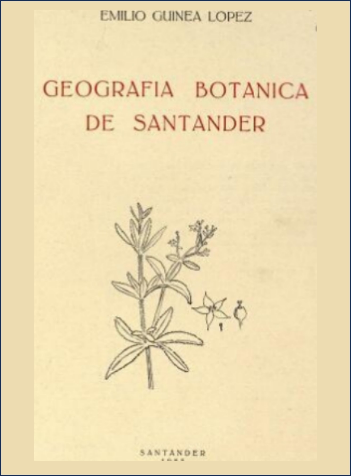 Geografía botánica de Santander. 