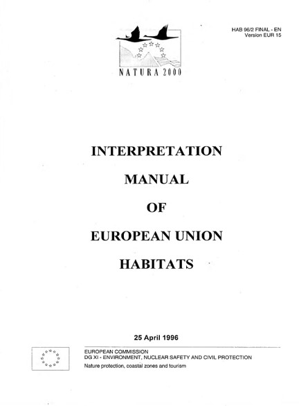 Interpretation Manual Habitats - EUR15/1996/2/Final