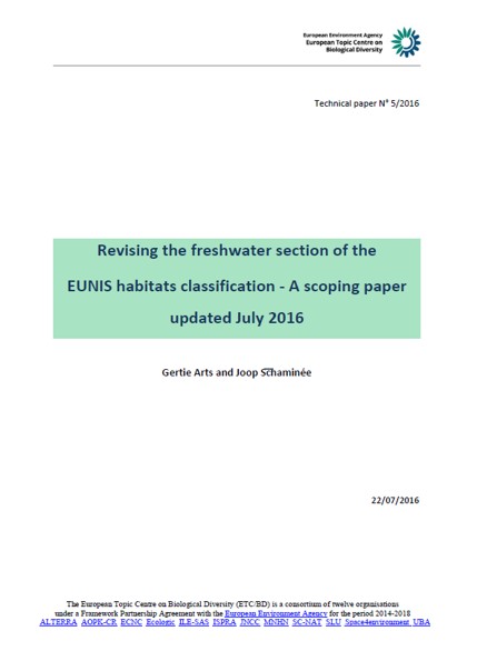 EUNIS-2016: Revising freshwater