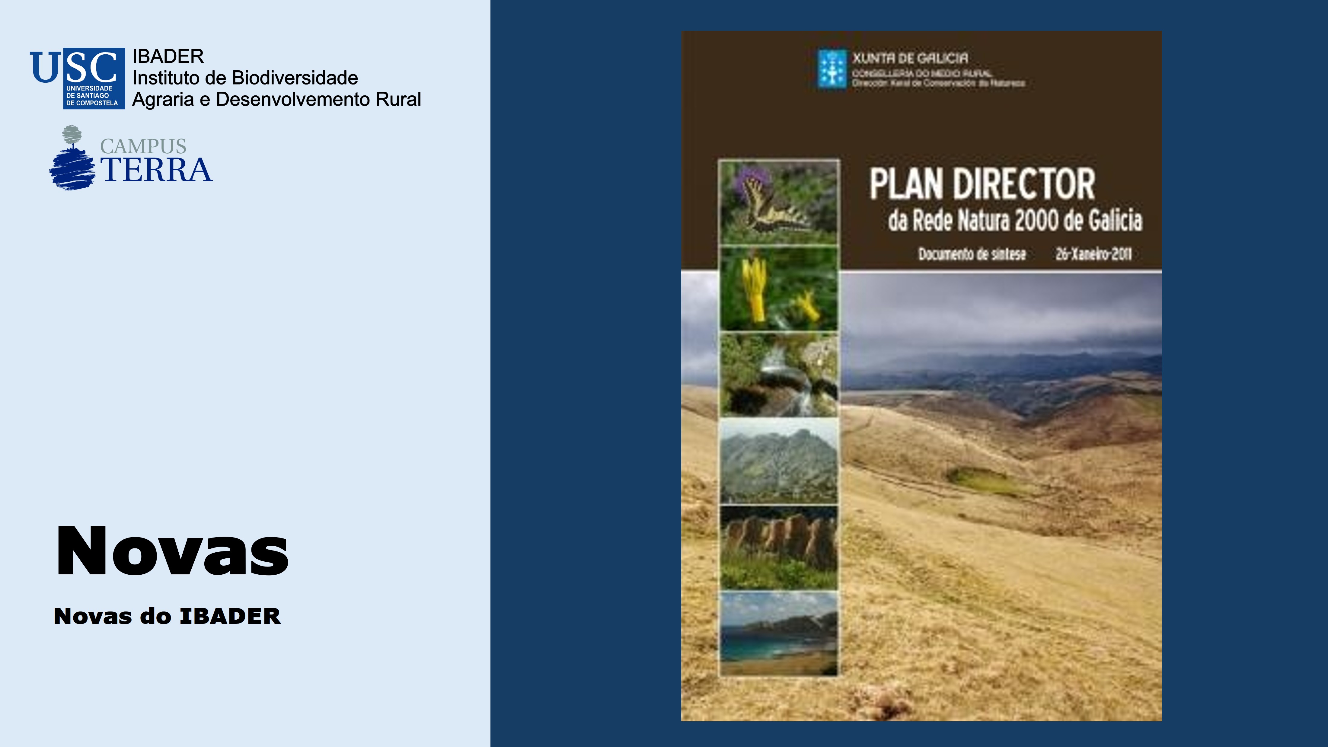 2014/03/31: O DOG publica o Plan Director da Rede Natura 2000 de Galicia