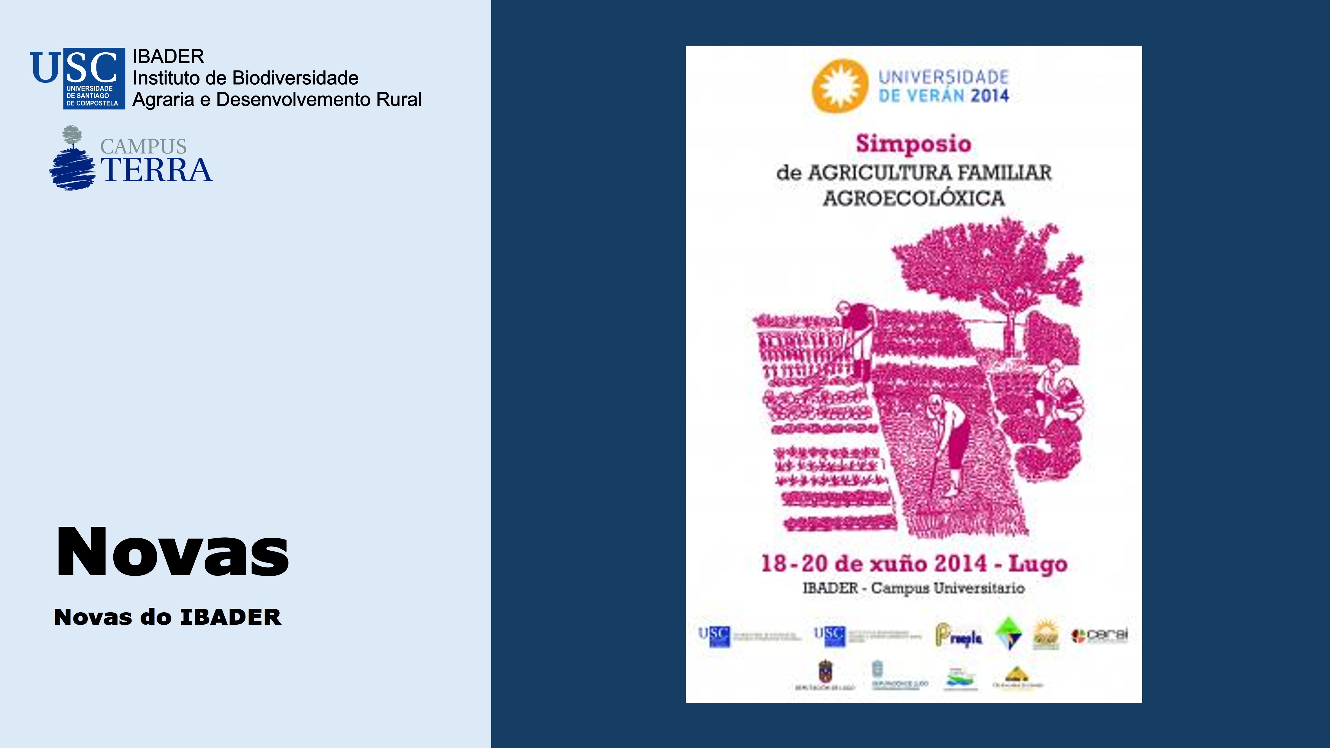 2014/05/09: Curso de Verán: Agricultura familiar agroecolóxica