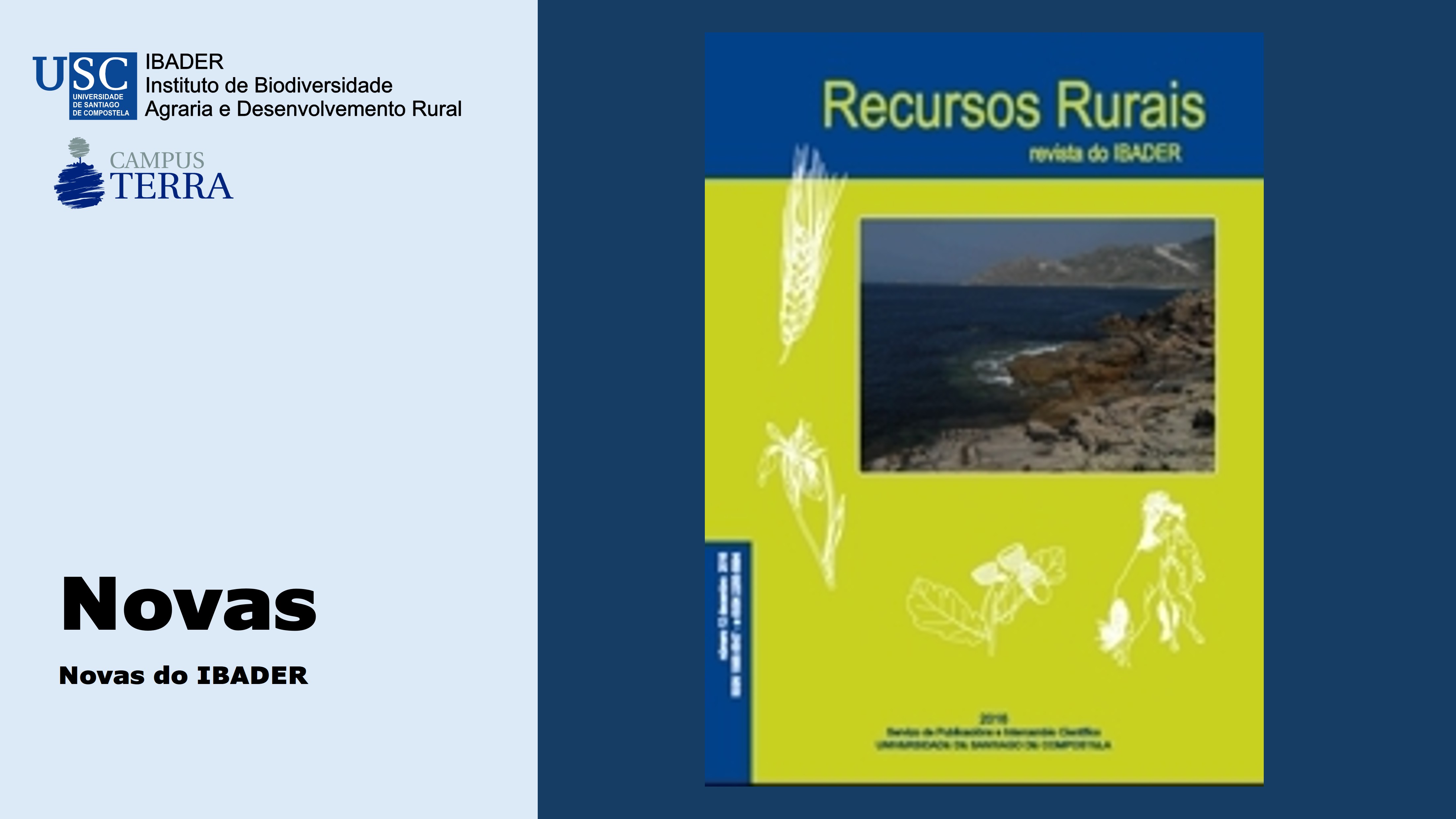 2017/01/11: Novo número de Recursos Rurais (nº 12 - Decembro 2016) en acceso on-line