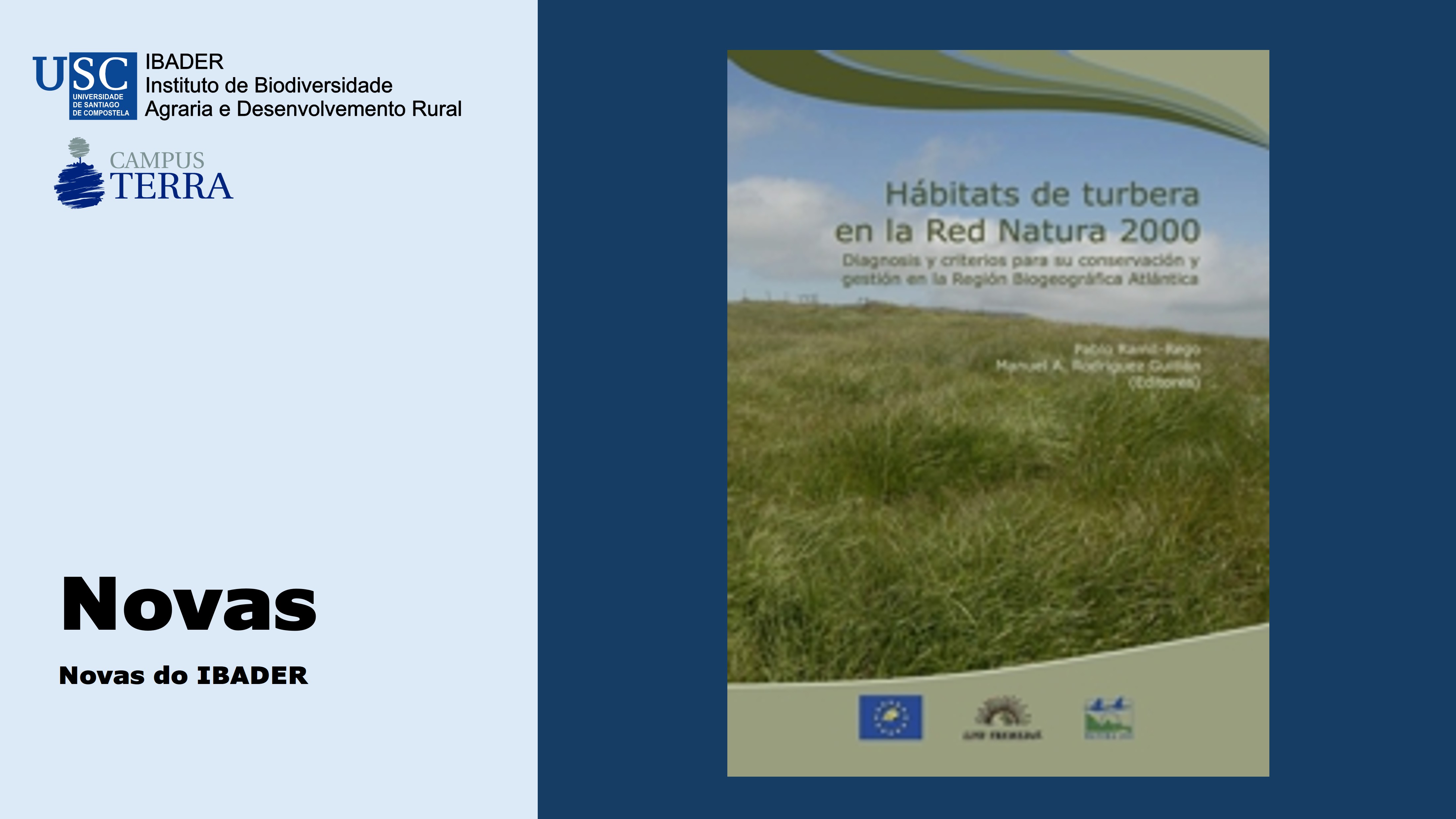2018-09-20: Publicado o libro: Hábitats de turbera en la Red Natura 2000.