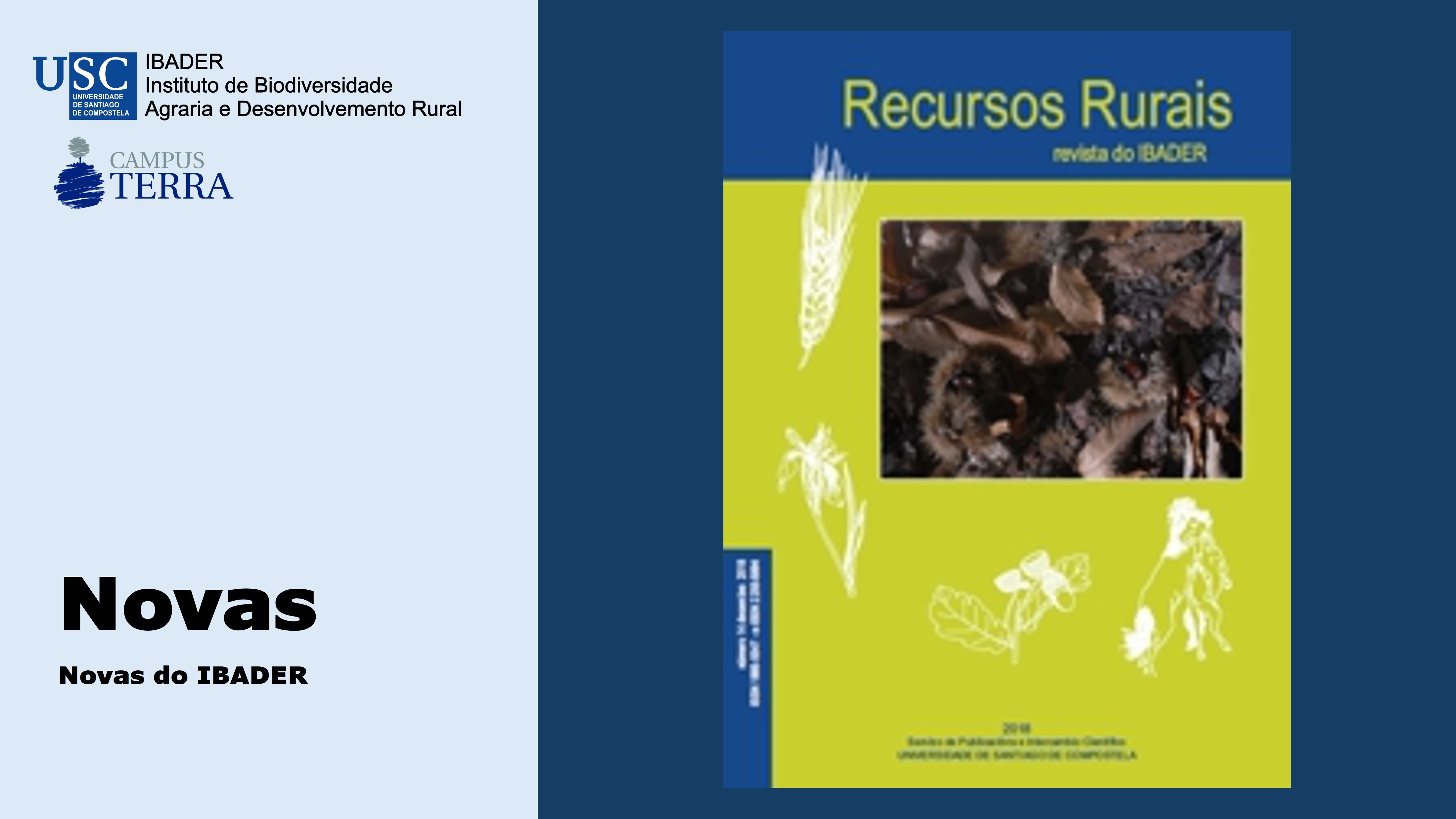 2018/12/11: Publicado o novo número da revista científico-técnica Recursos Rurais (nº 14 - Decembro 2018) en acceso on-line