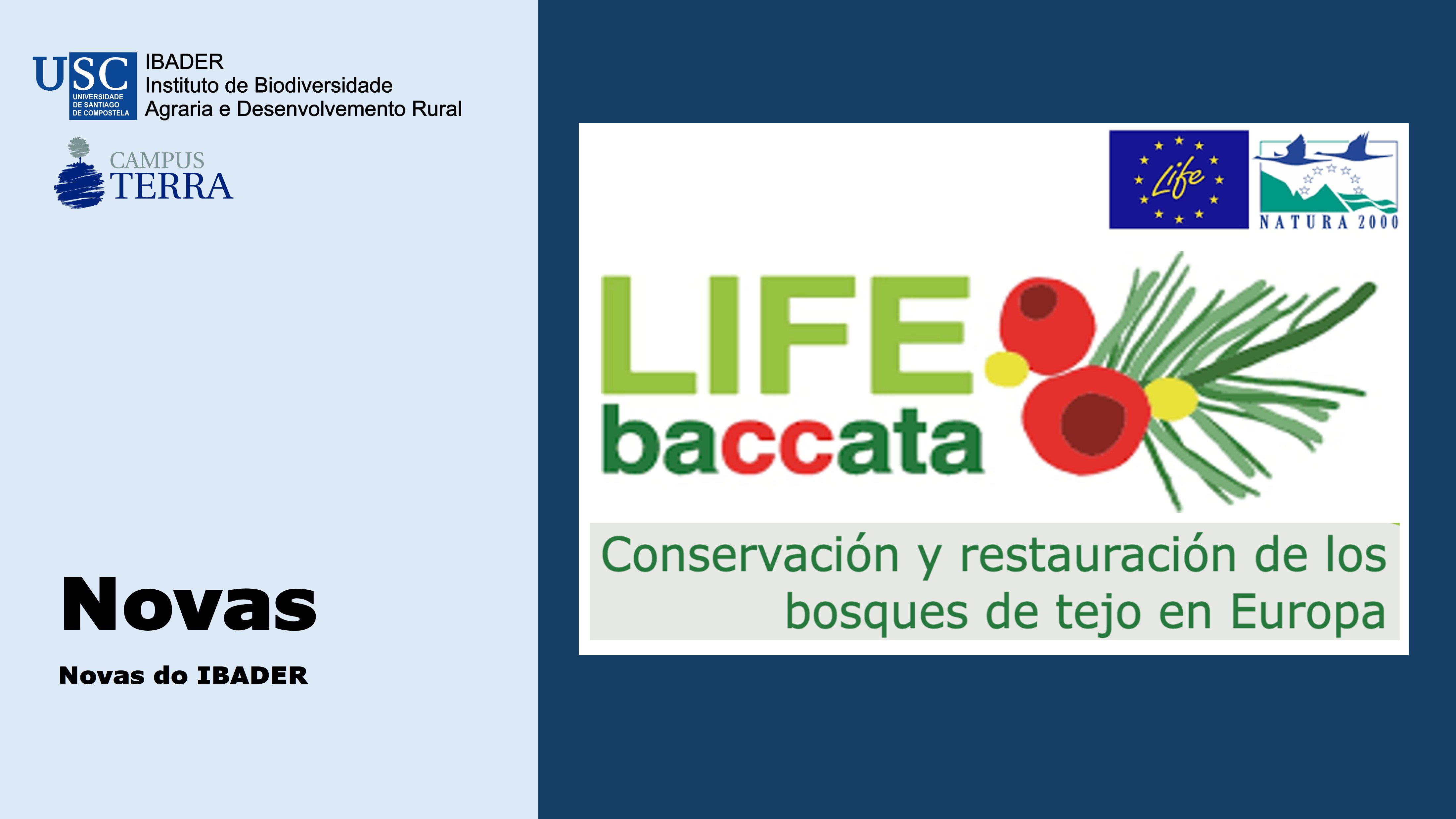 2018/07/13: Presentado LIFE BACCATA nun Curso de Verán