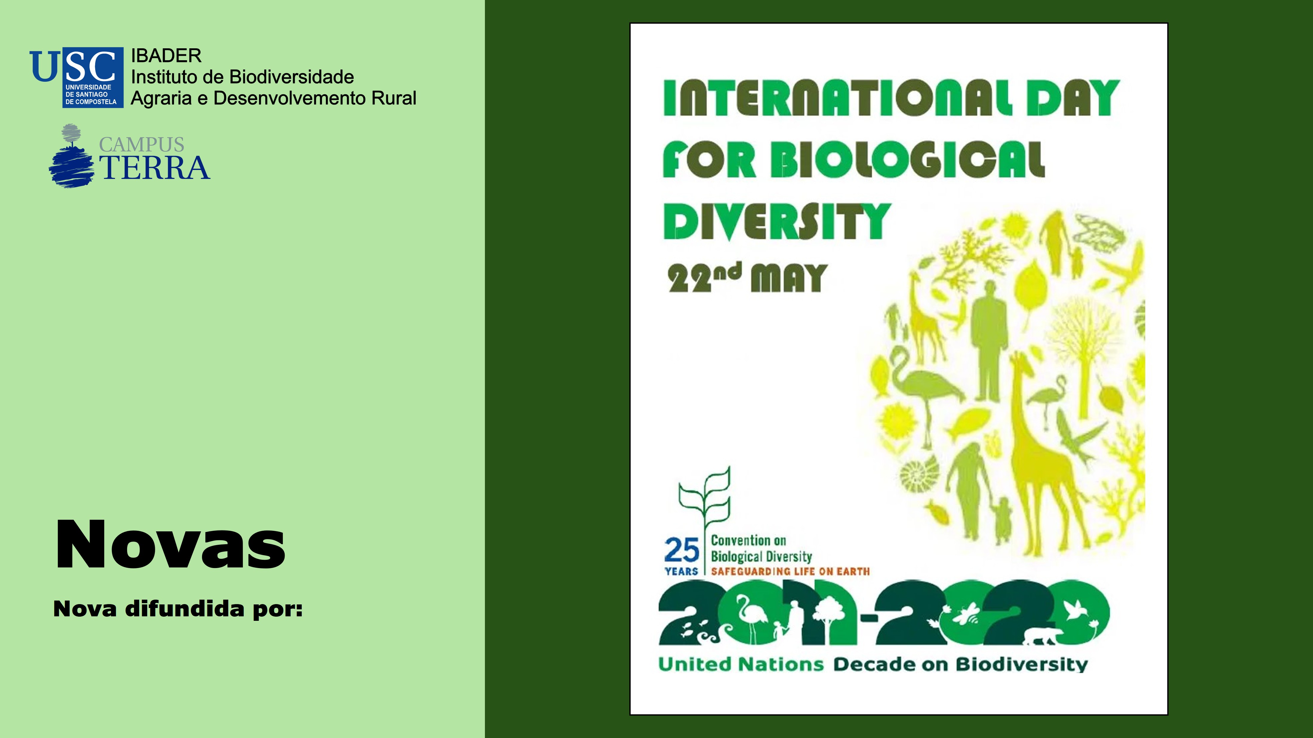 2020/05/22: Día Internacional de la Diversidad Biológica