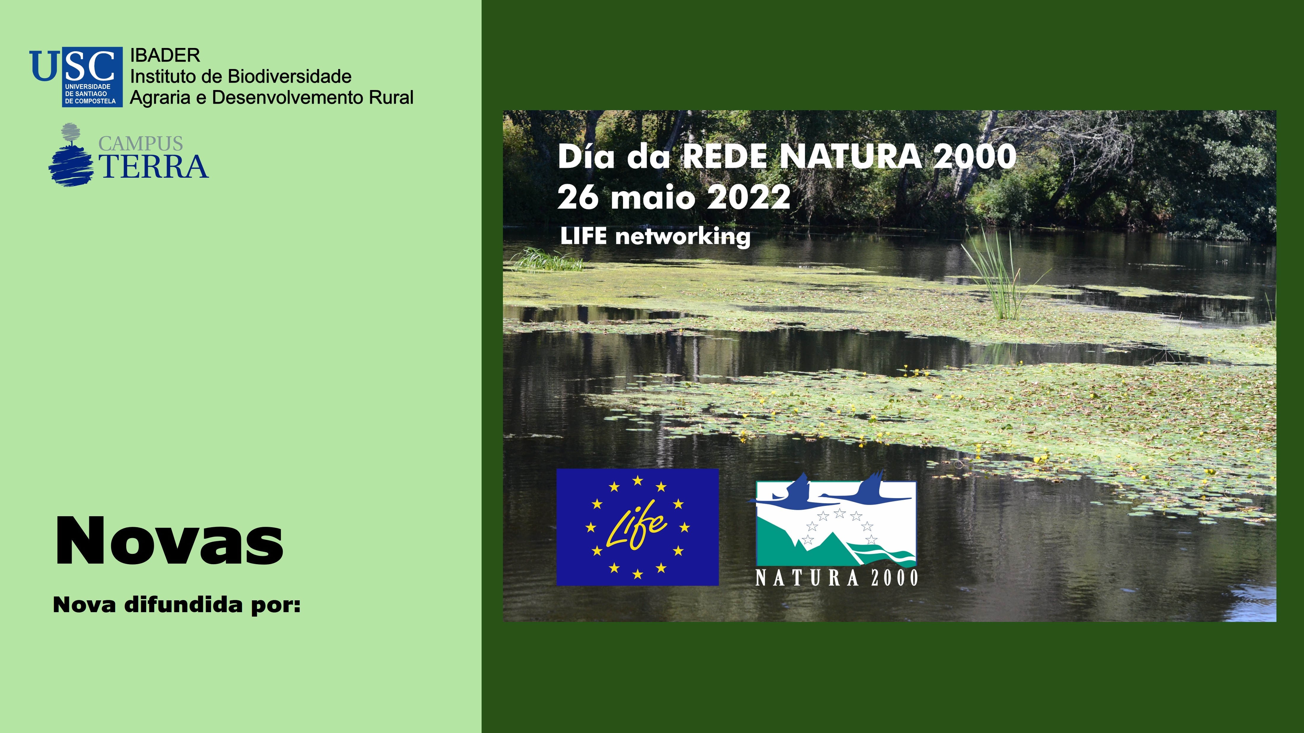 2022/05/19: Seminario para a celebración do Día da Rede Natura 2000 e do seu 30 aniversario en Europa
