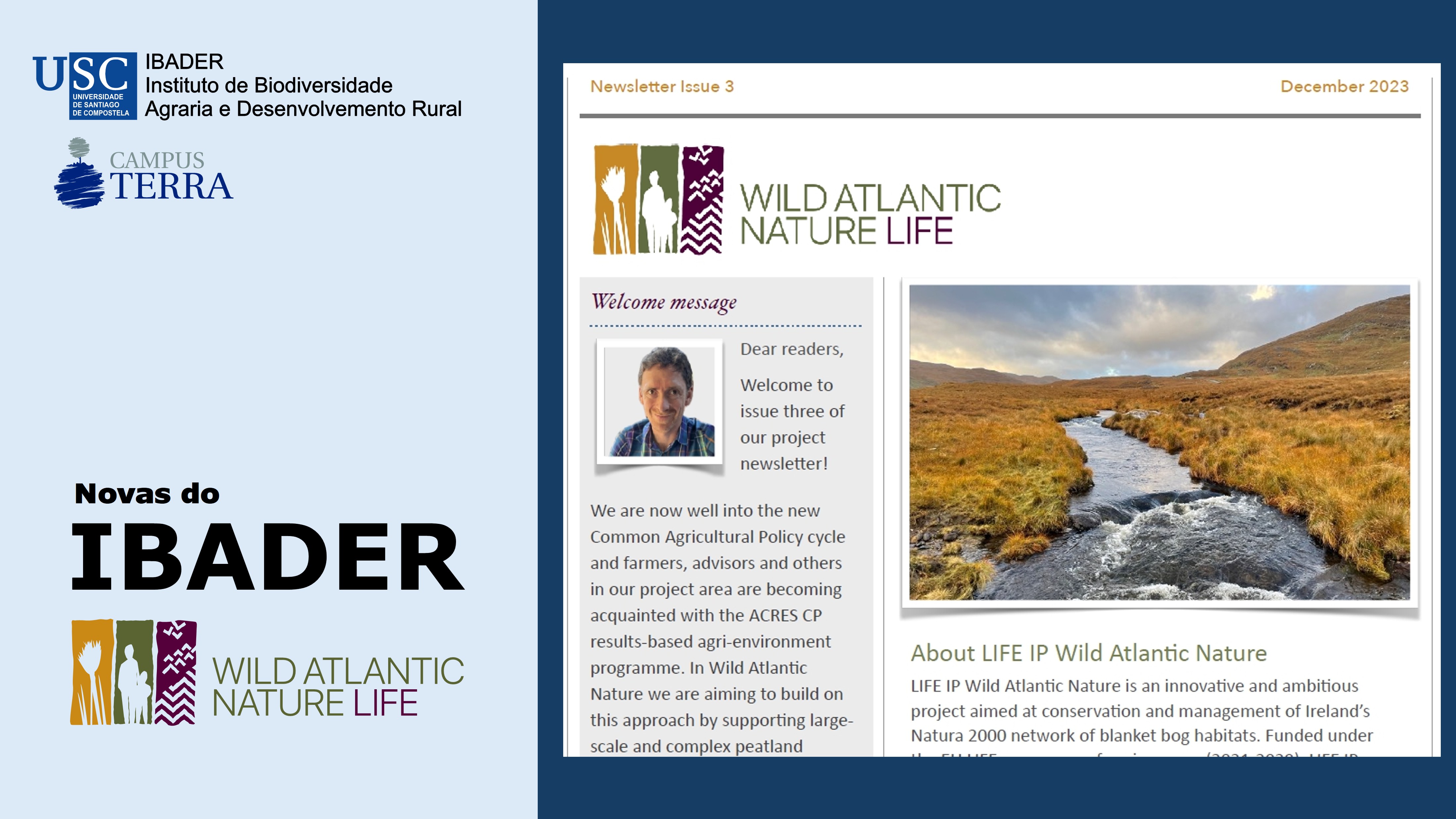 2023/12/21: Publicado o terceiro boletín do Proxecto LIFE IP Wild Atlantic Nature
