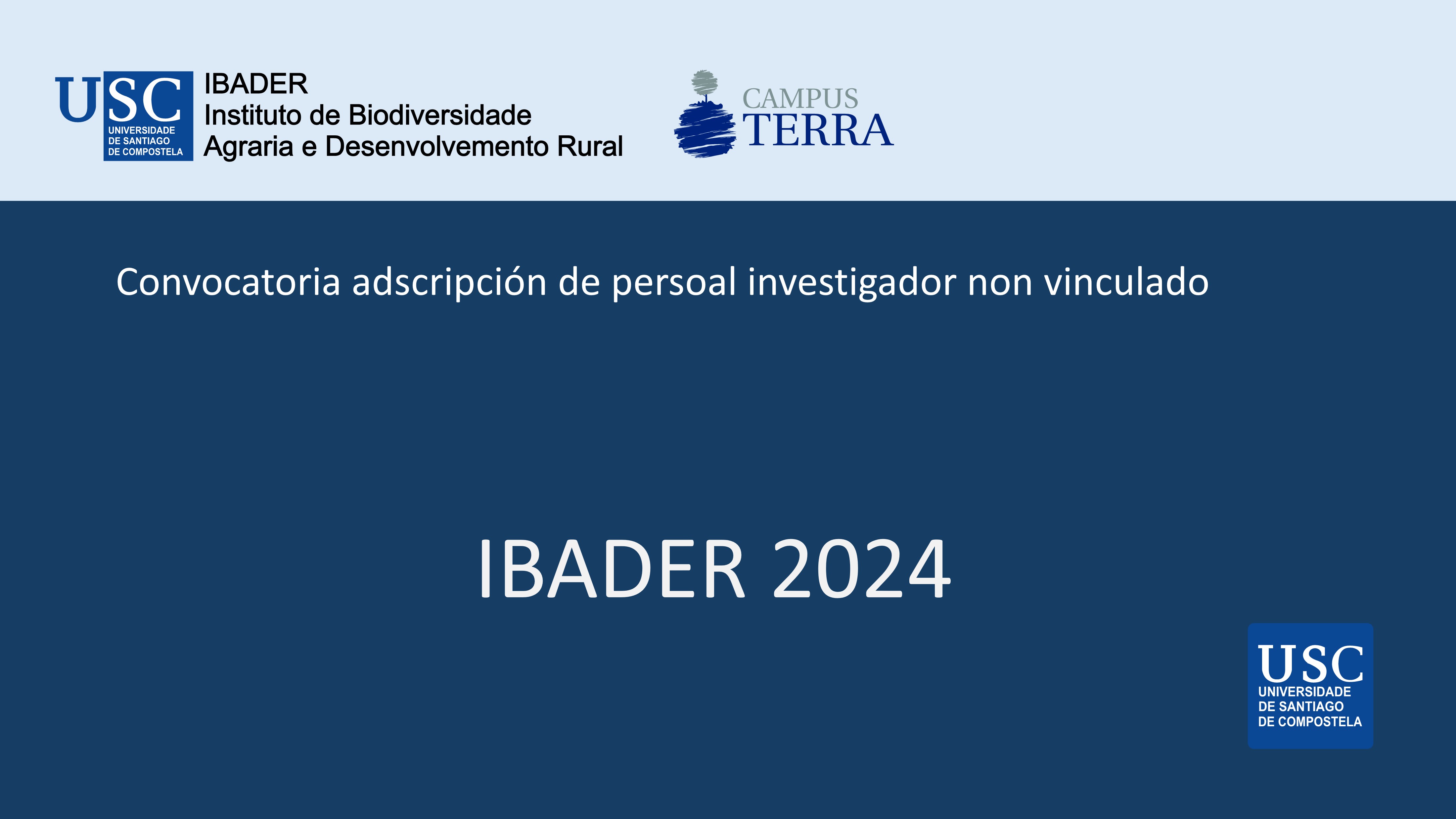 2024/04/05: Adscripción de persoal investigador non vinculado