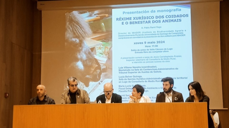 2024/05/14: Presentación da monografía: Réxime xurídico dos coidados e o benestar animal
