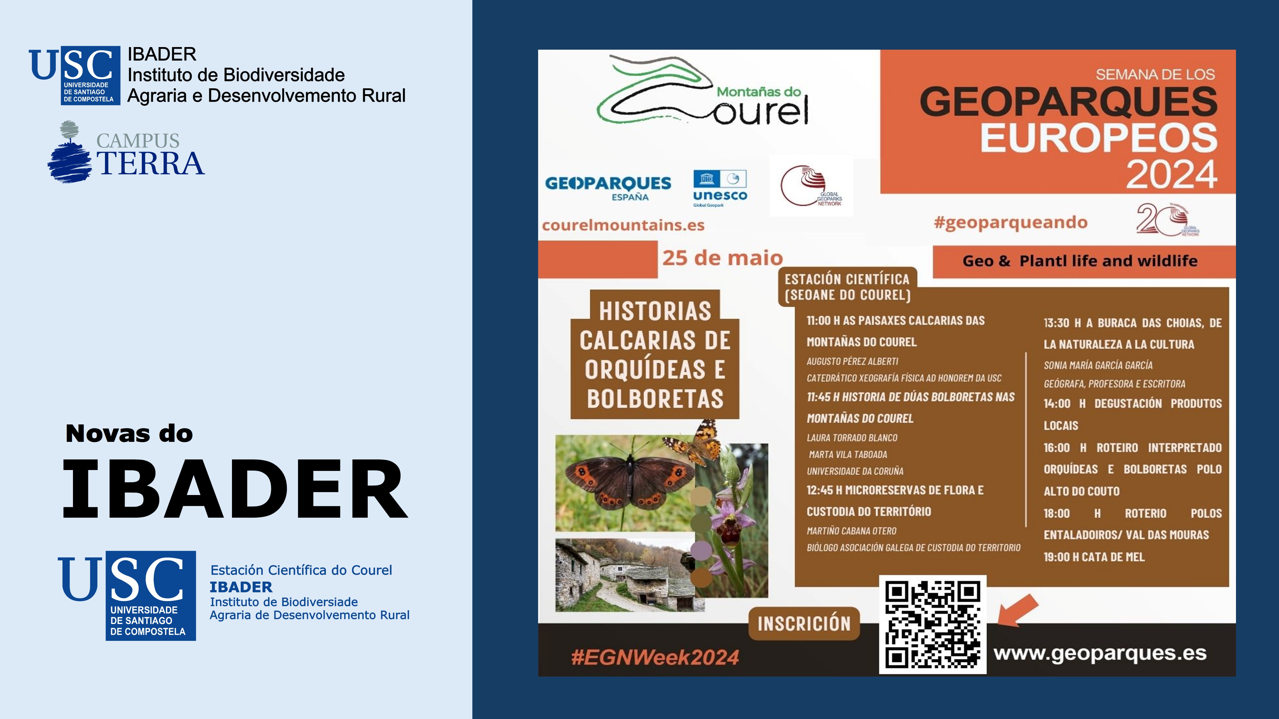 2024/05/25: ECC - Xornada: Historias calcarias de orquídeas e bolboretas