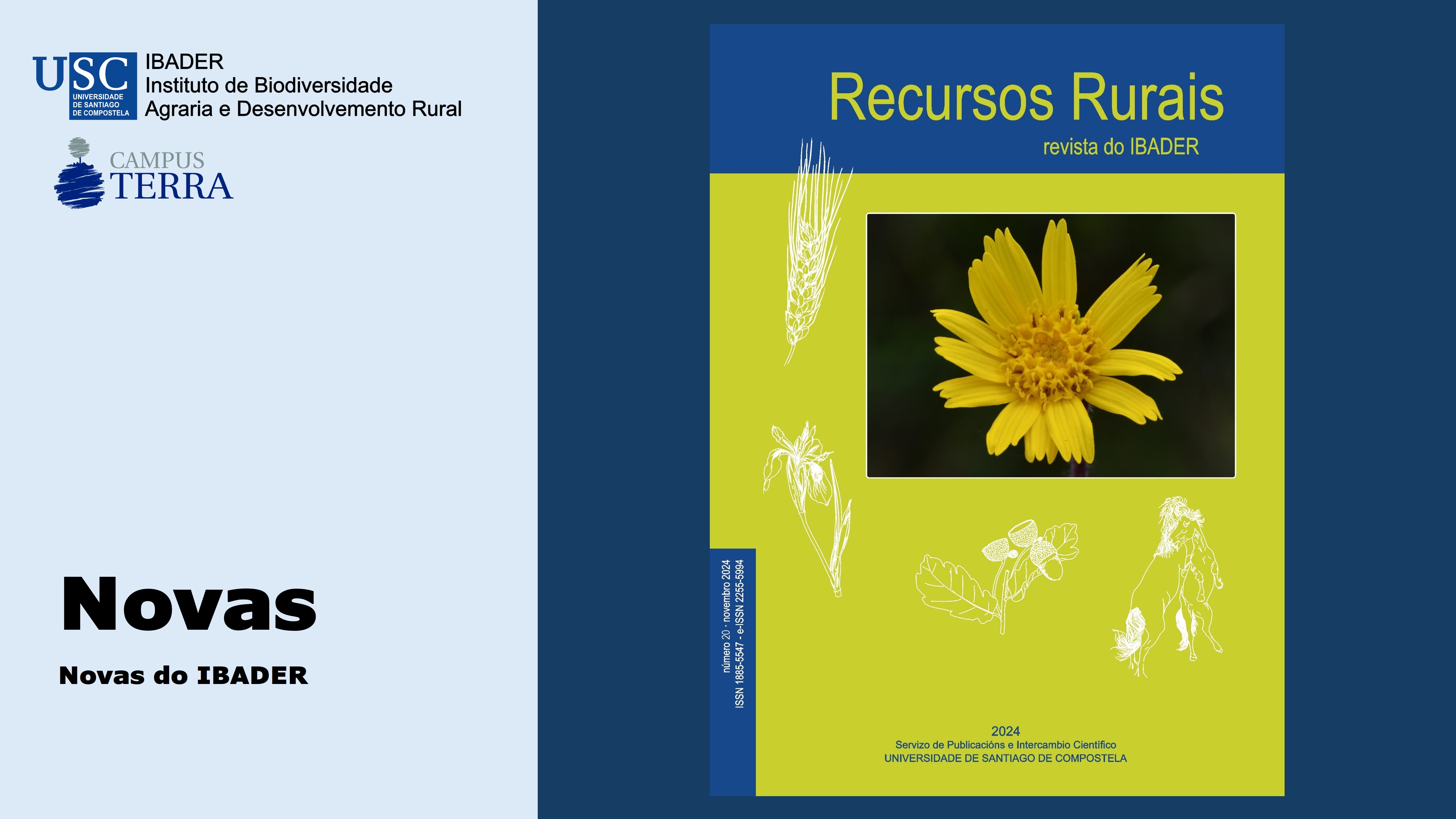 2024/11/09: Publicado o novo número da revista científico-técnica Recursos Rurais (nº 20 novembro 2024) en acceso on-line