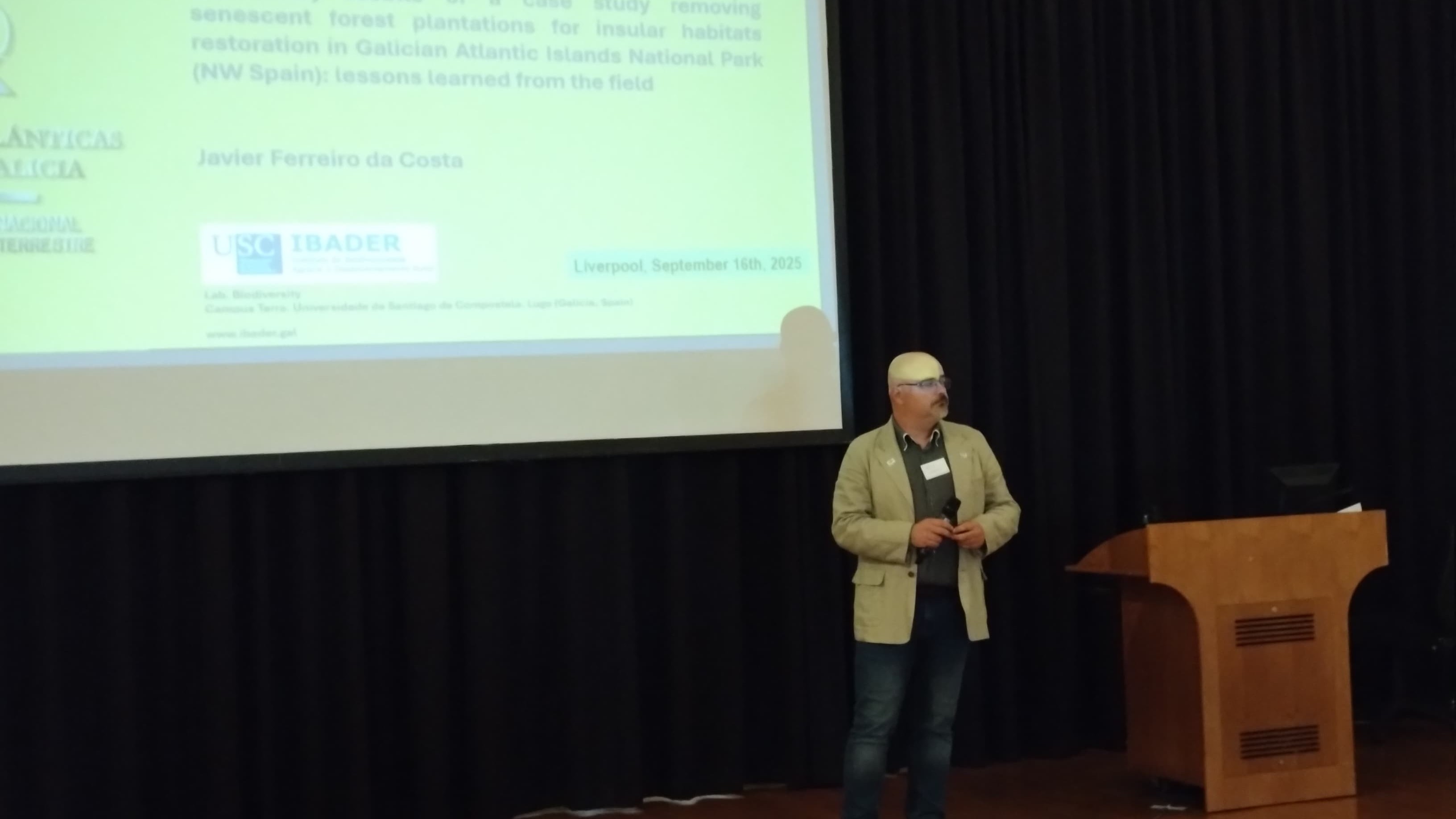 2025/09/19: LIFE INSULAR presentou o avance dos resultados na Illa de San Martiño (Galicia) perante a Conferencia da Rede de Dunas e Coídos