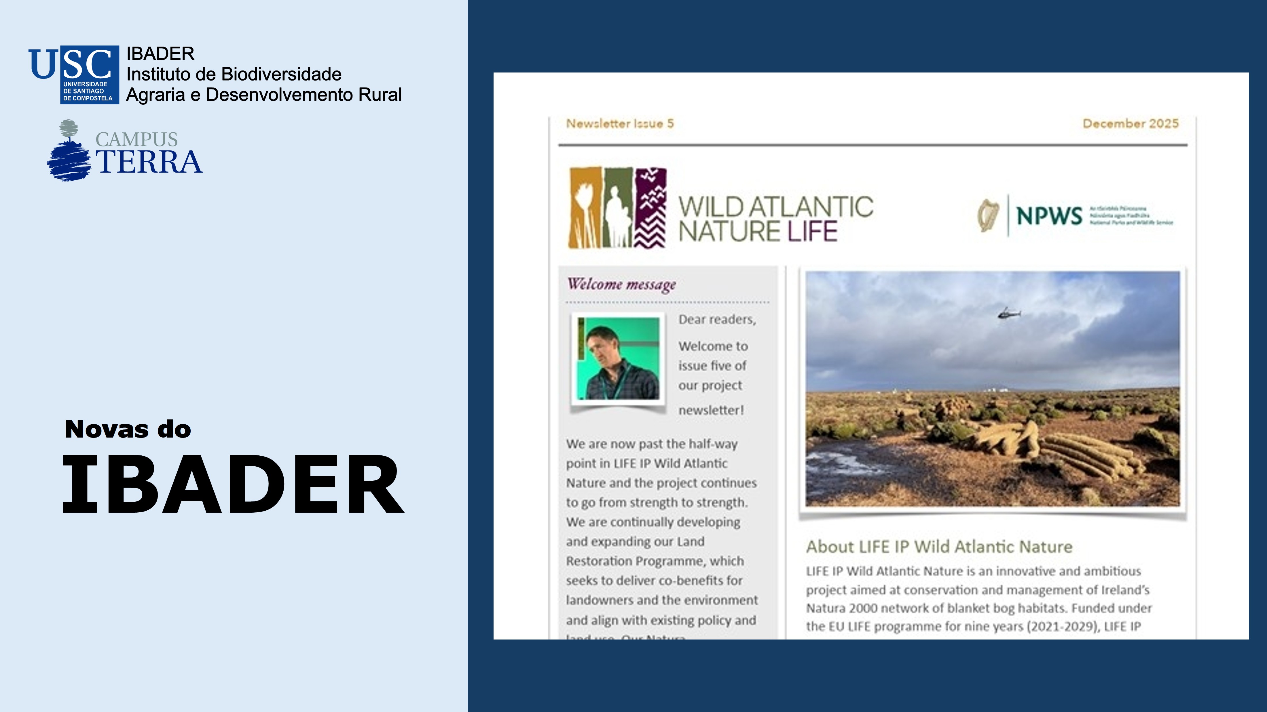 2025/12/23: Publicado o quinto boletín do Proxecto LIFE IP Wild Atlantic Nature
