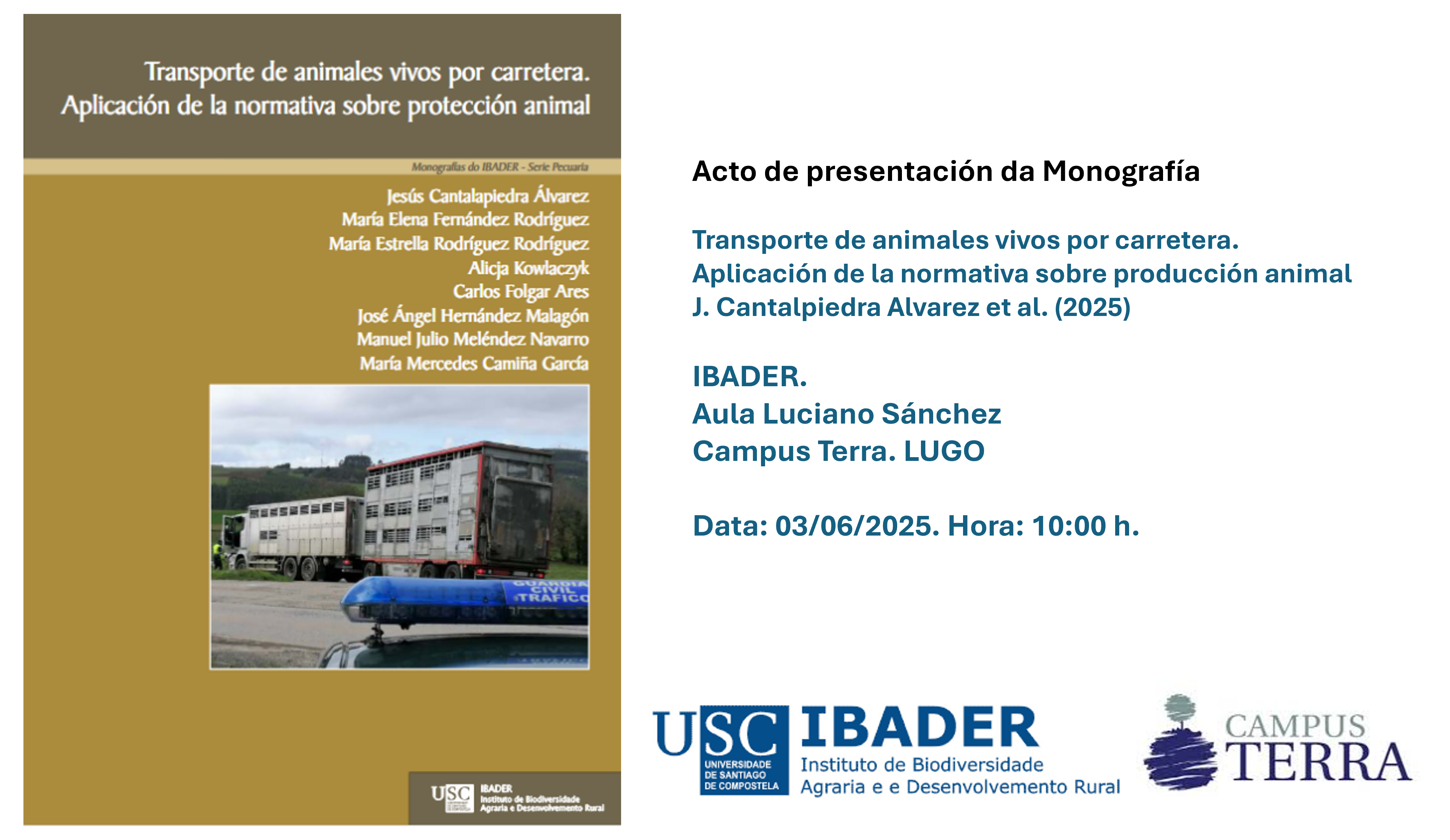 Presentacion Monografía: Transporte de animales vivos por carretera