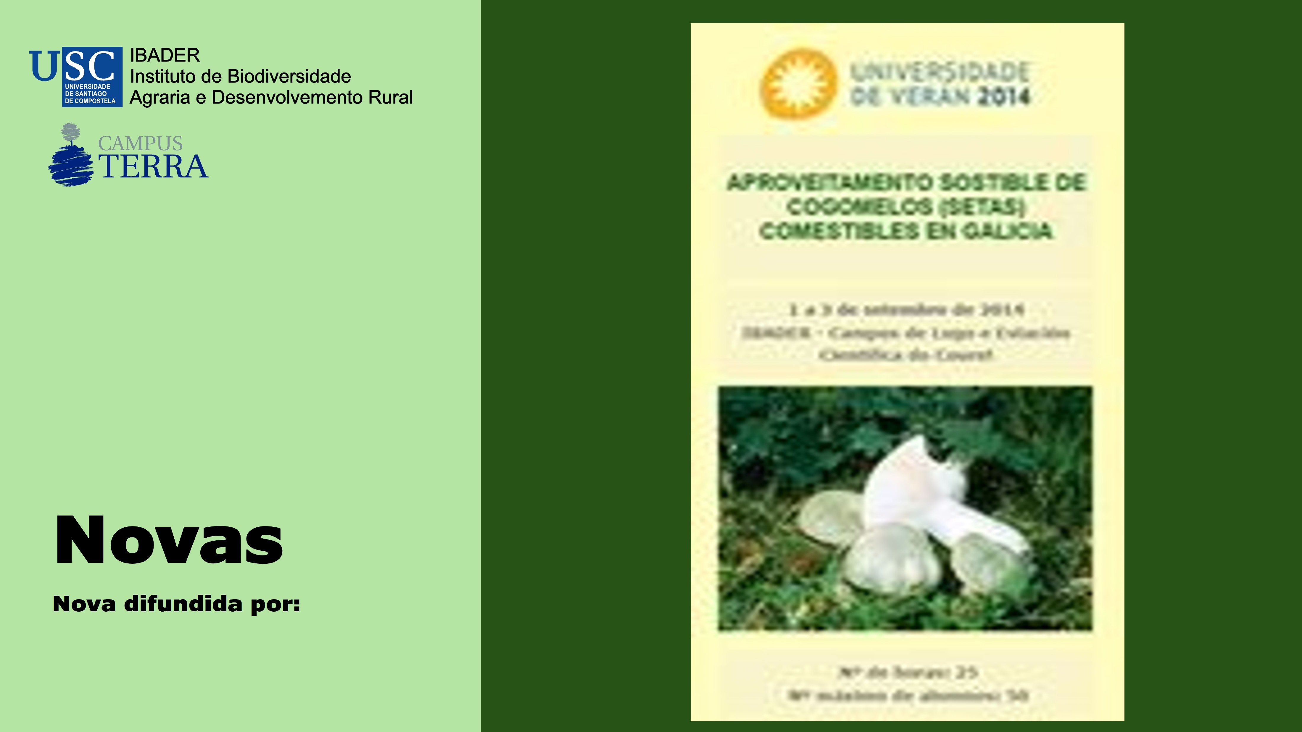 2014/05/12: Curso de Verán: Micoloxía