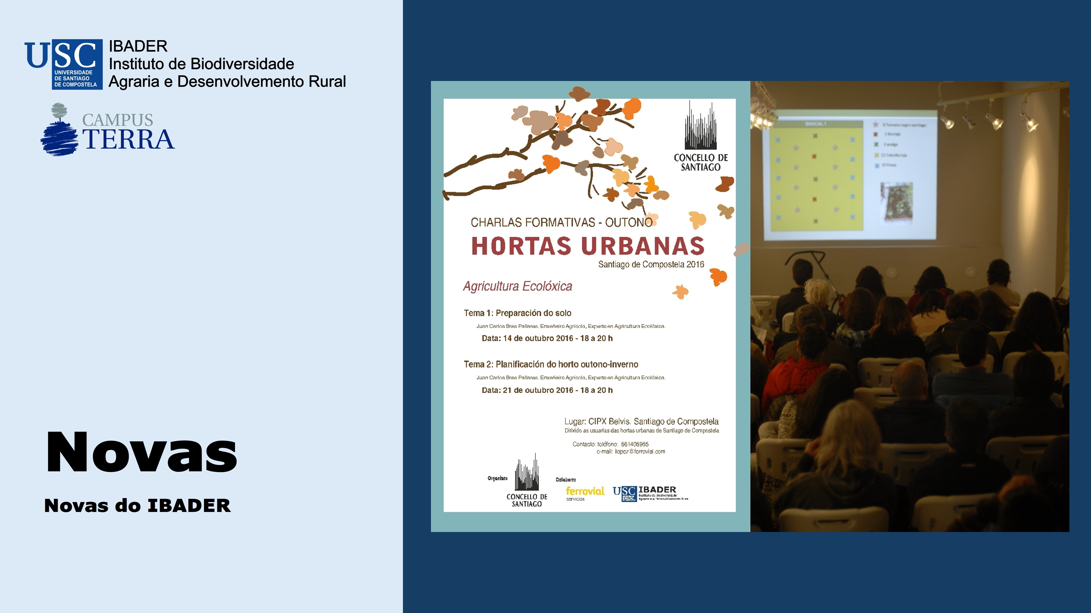 2016/09/29: Segundas xornadas formativas hortas urbanas de Compostela