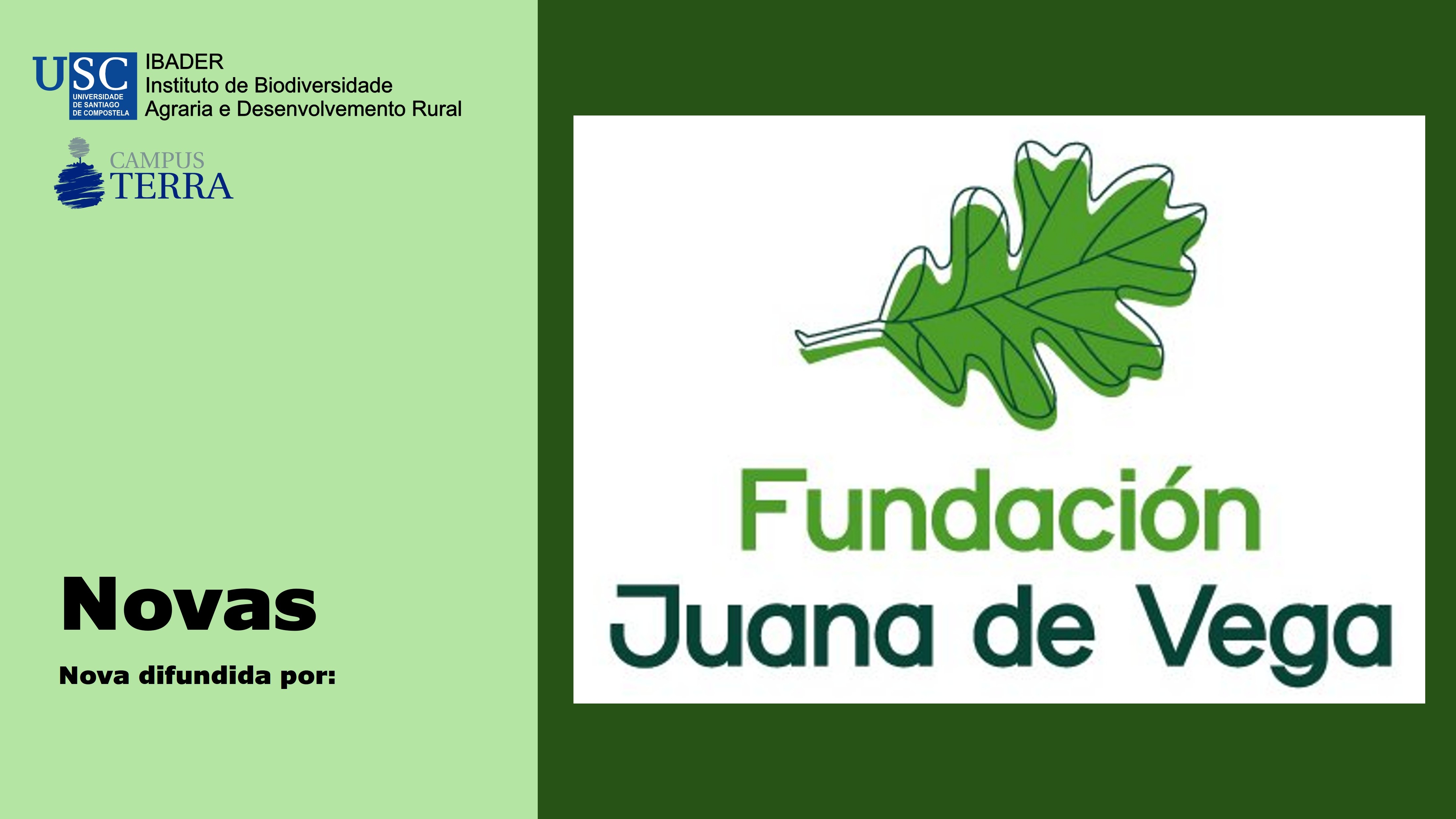 2016/09/09: El IBADER obtiene el primer Premio de Intervenciones en el Paisaje que otorga la Fundación Juana de Vega.