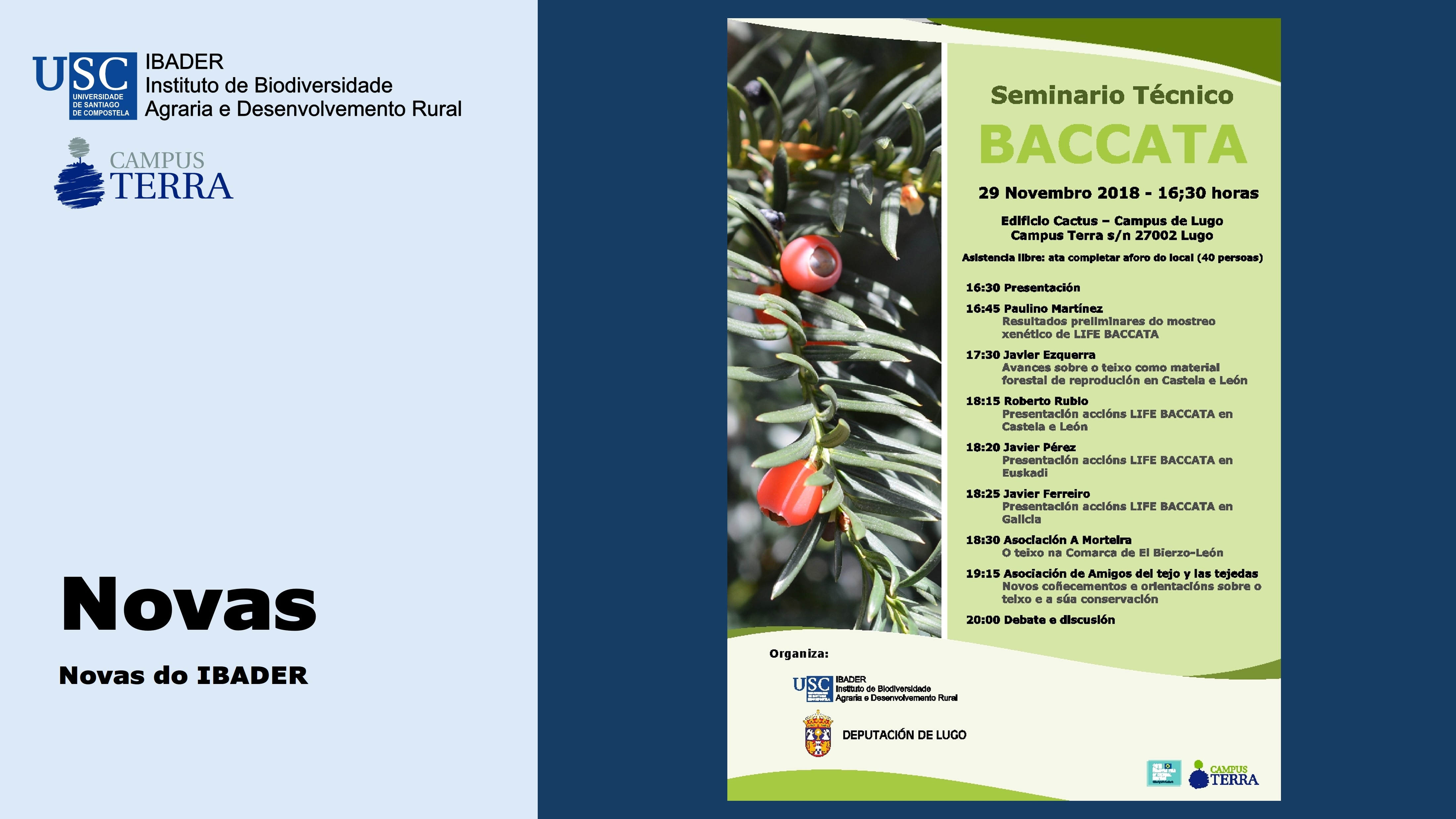 2018/11/29: Seminario Técnico BACCATA