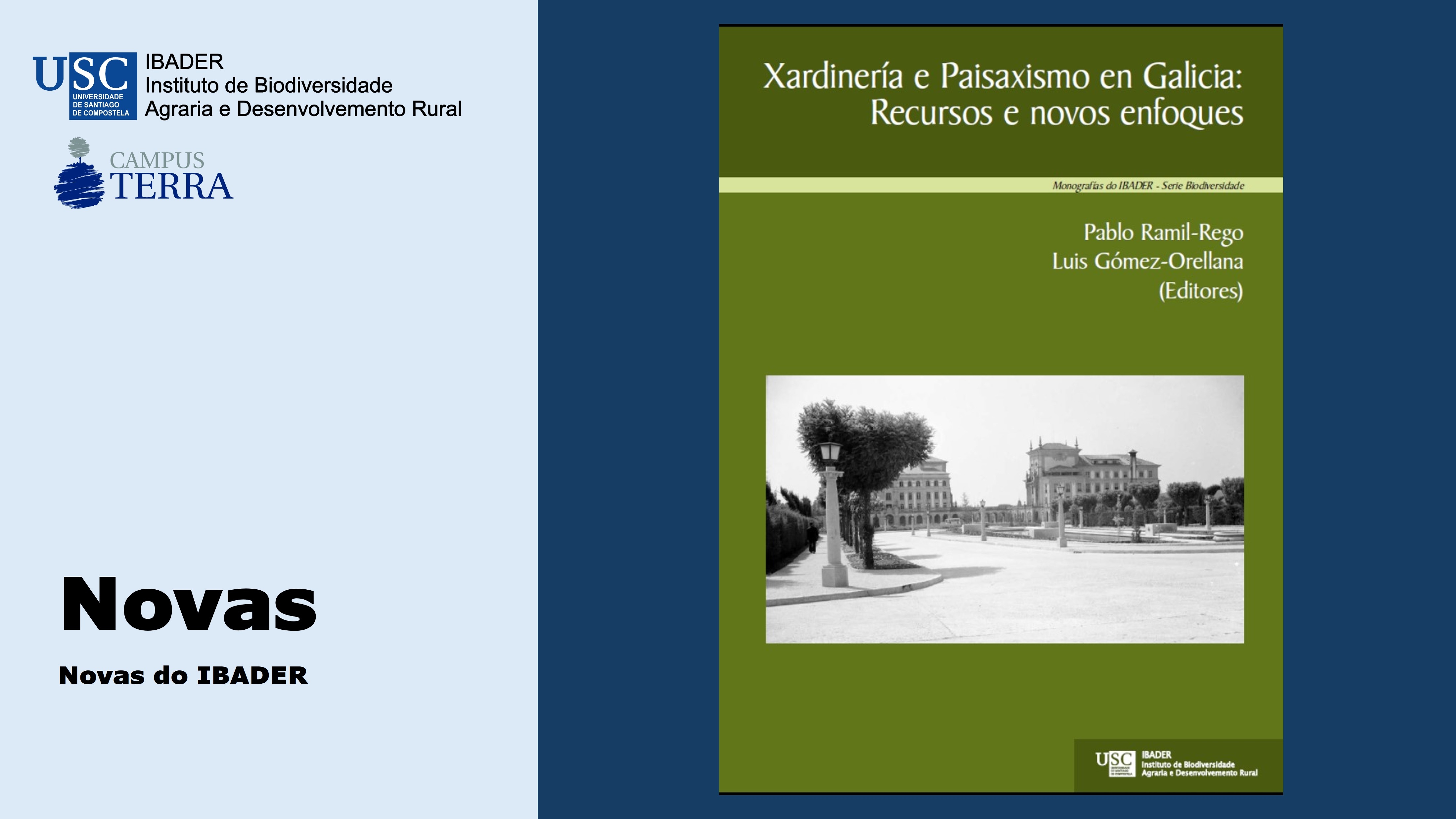 2020/05/12: Nova publicación: Xardineria e Paisaxismo en Galicia
