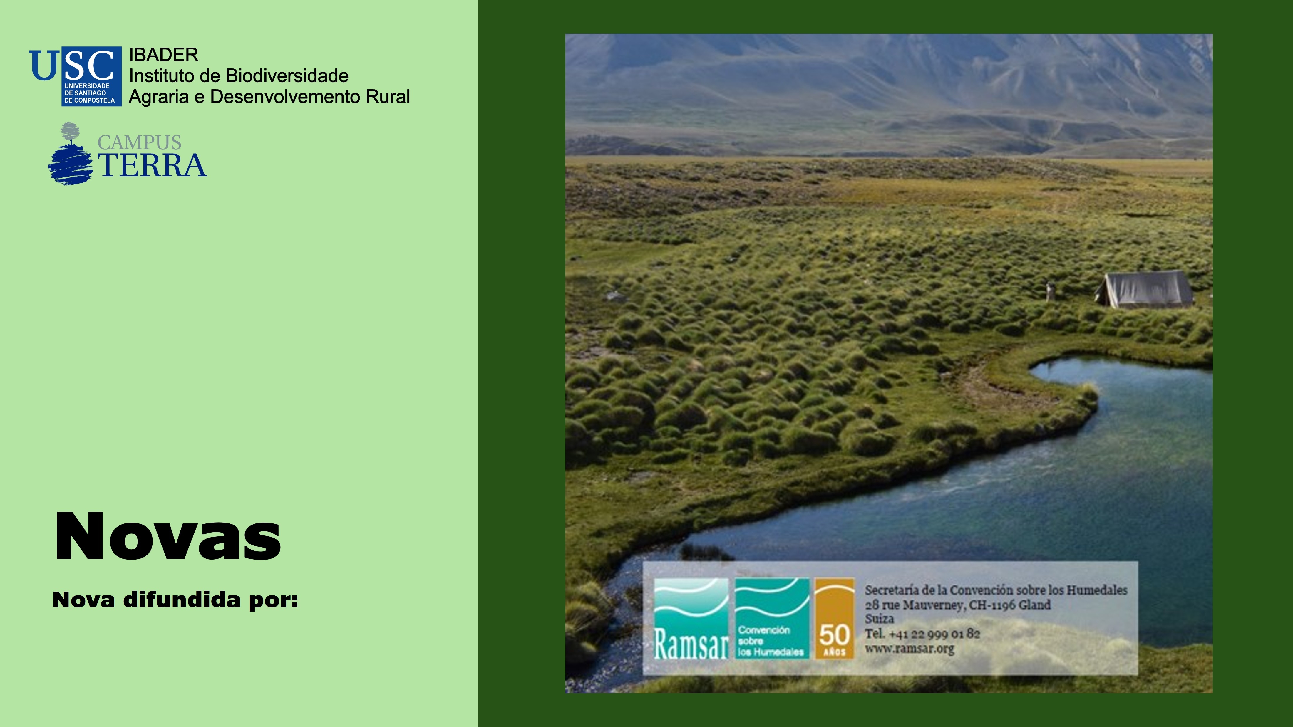 2021/12/17: Nova publicación: Perspectiva Mundial sobre os Humidais