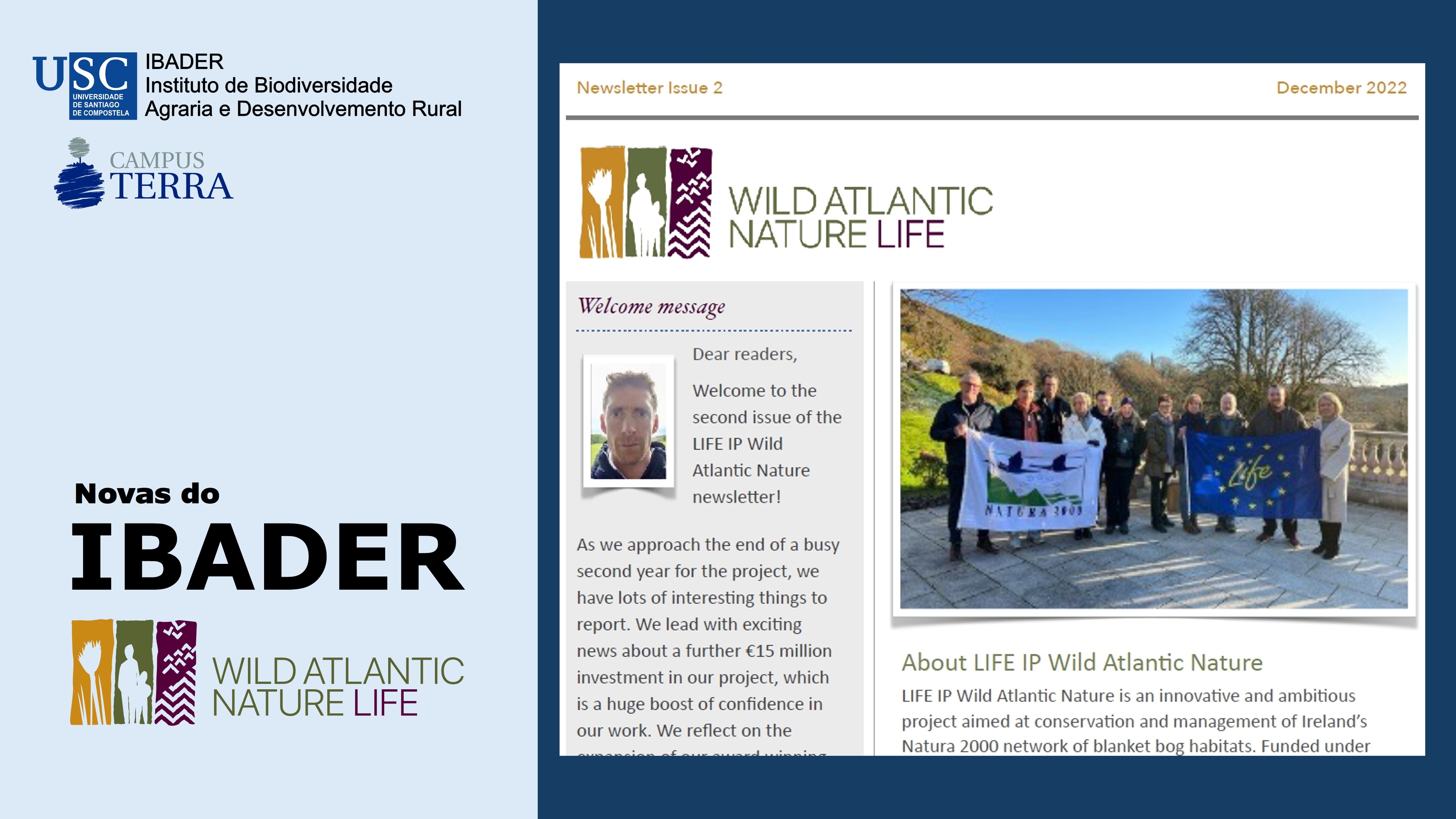 2023/01/13: Publicado o segundo boletín do Proxecto LIFE IP Wild Atlantic Nature