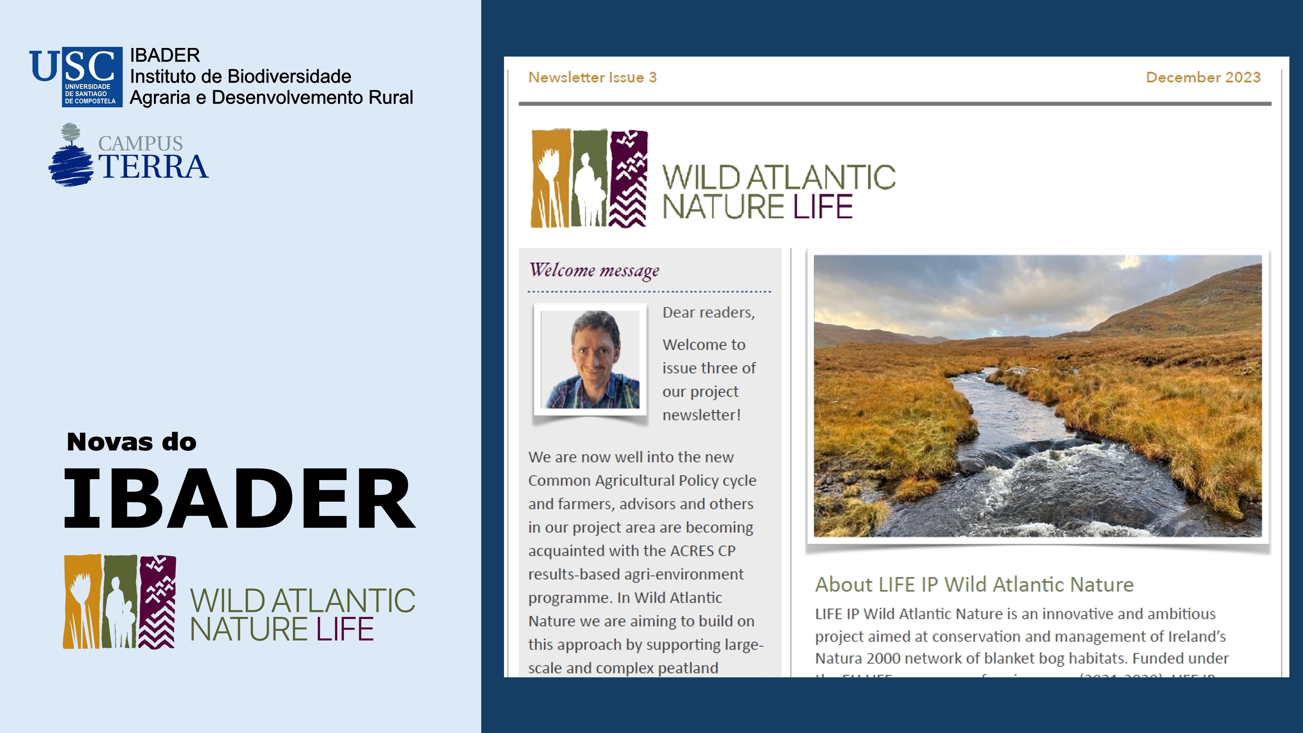 2023/12/21: Publicado o terceiro boletín do Proxecto LIFE IP Wild Atlantic Nature