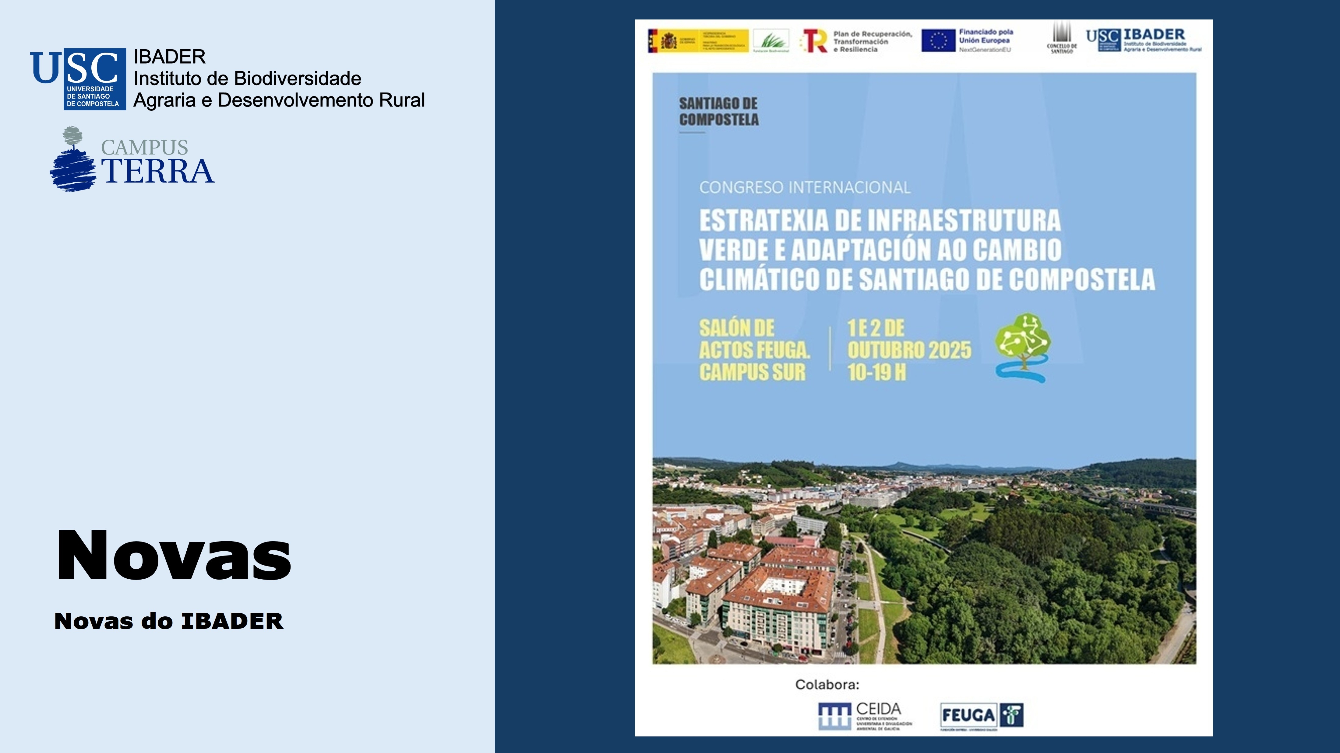 2025/09/22: Congreso Internacional sobre Infraestrutura Verde