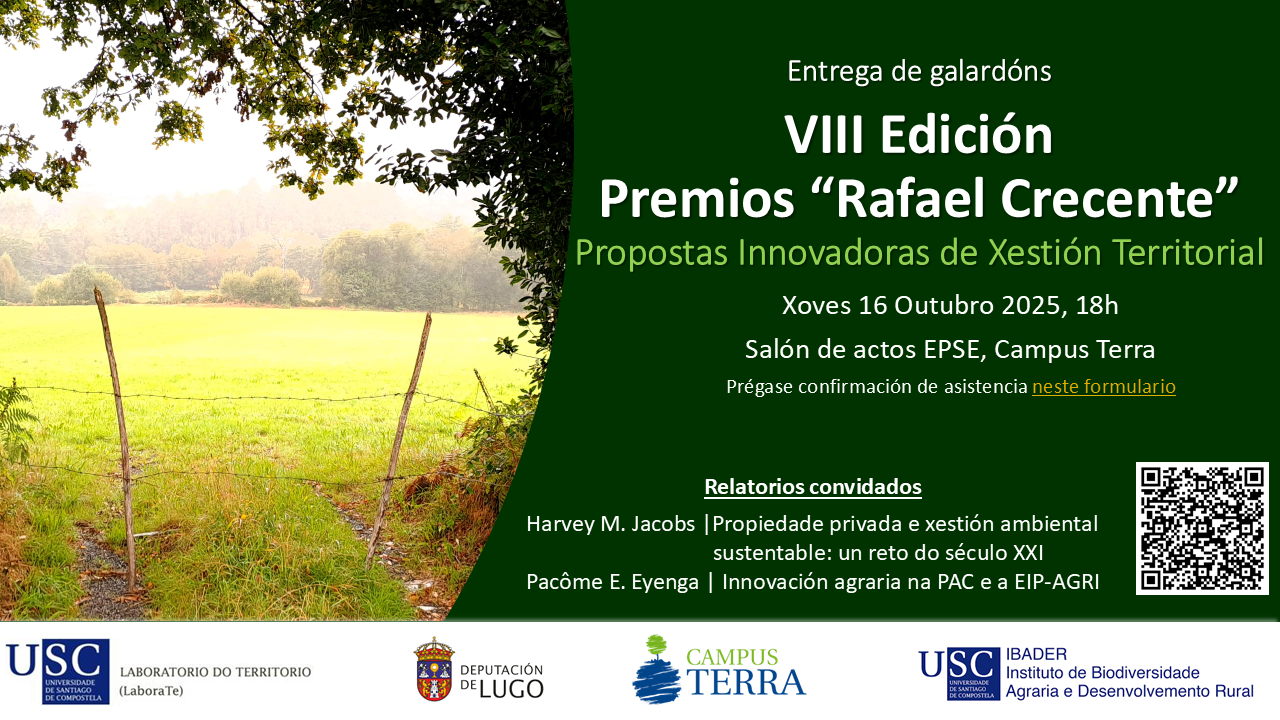 Acto entrega VIII Edicion dos Premios de Investigación Rafael Crecente