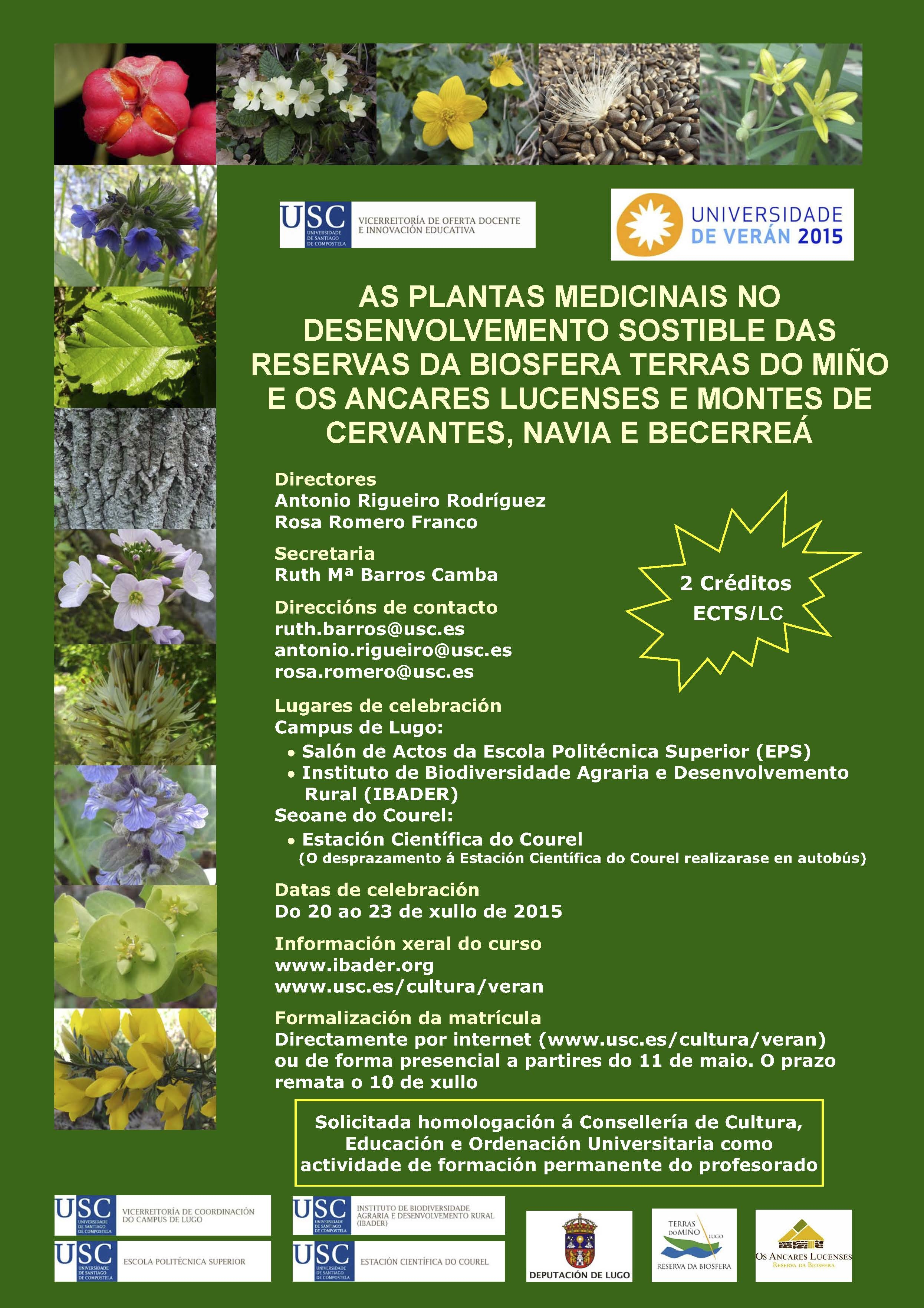 2015/05/05: As plantas medicinais no desenvolvemento sostible das Reservas da Biosfera 