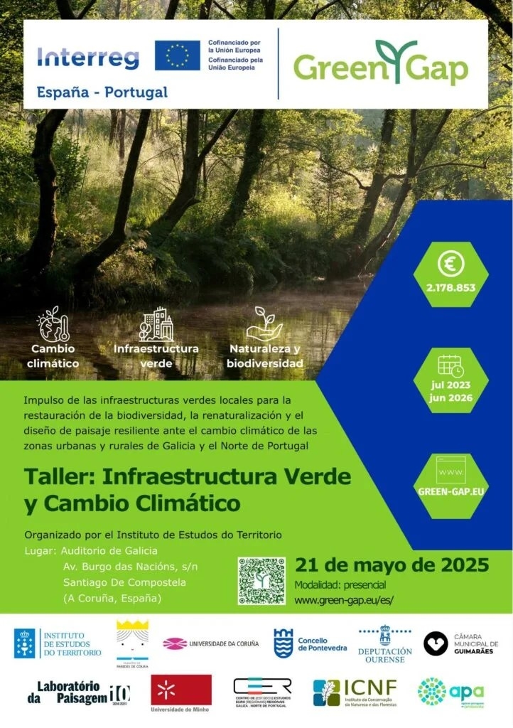 2025/05/12:  O IBADER participará nun workshop organizado polo El Instituto de Estudos do Territorio (IET) para presentar a Estratexia de Infraestrutura Verde de Santiago de Compostela