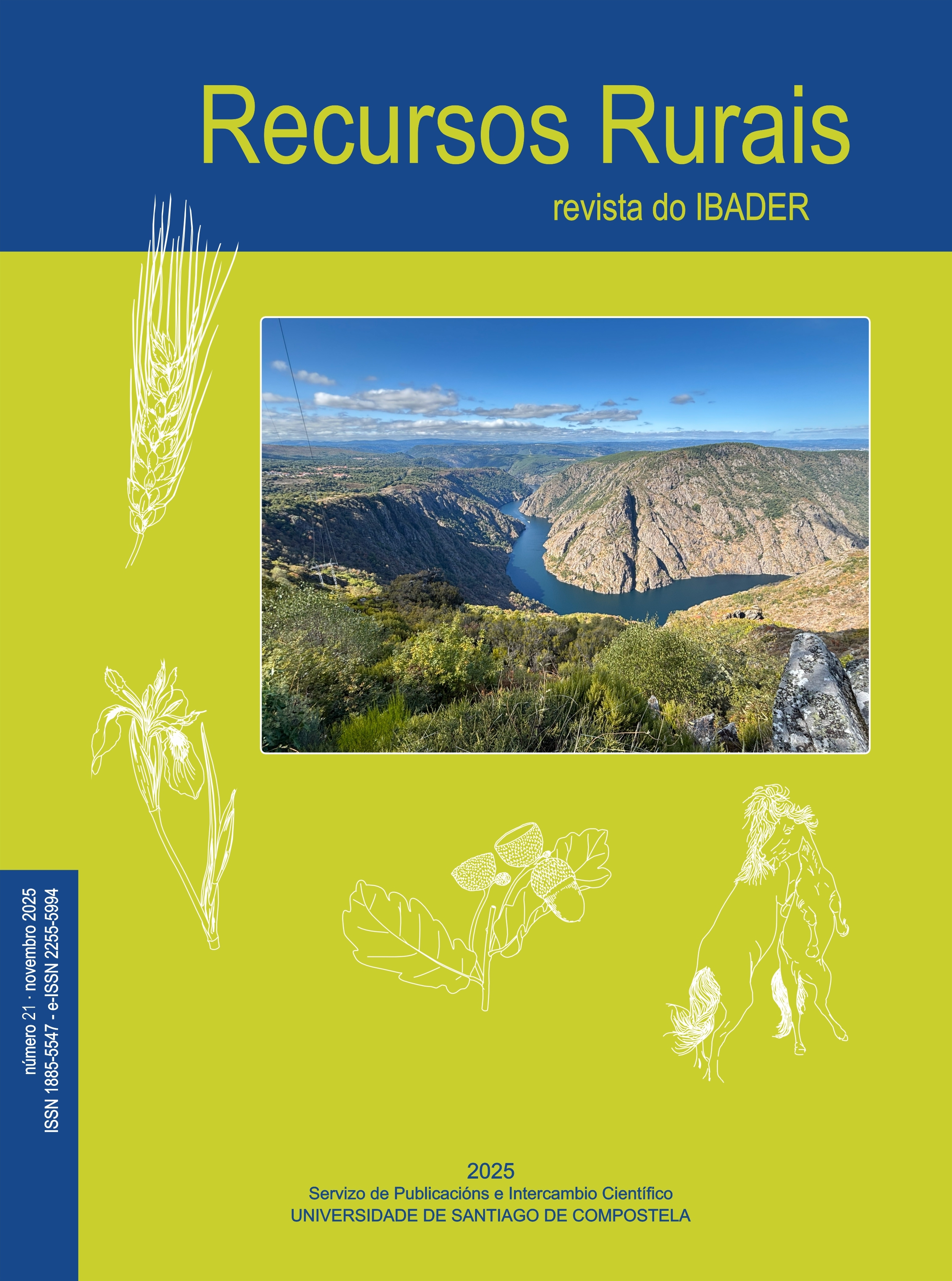 2025/12/11: Publicado o novo número da revista científico-técnica Recursos Rurais (nº 21 decembro 2025) en acceso on-line