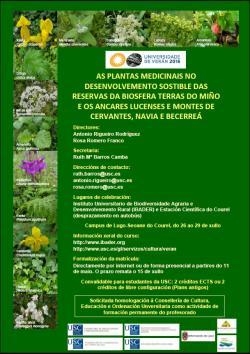 2016/07/26: Curso de Verán - As Plantas Medicinais nas Reservas da Biosfera Terras do Miño e Ancares