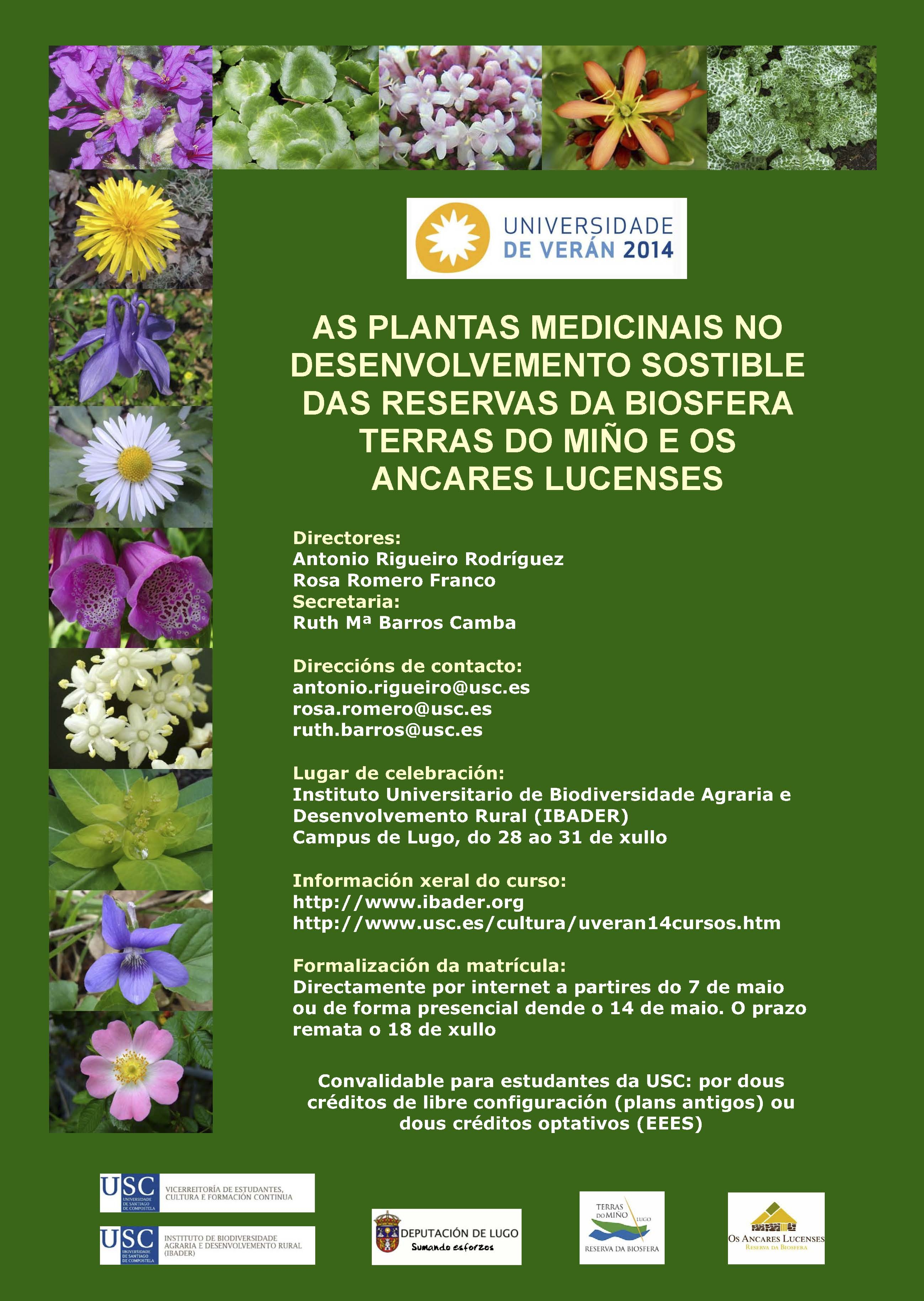 2014/05/11: Curso de Verán: Plantas Medicinais