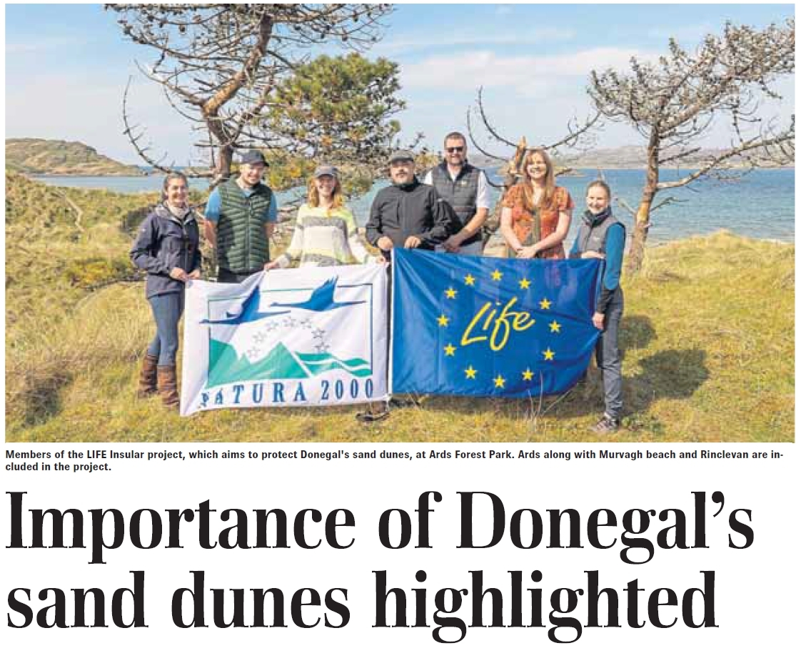 2022/06/30: Presentado o proxecto LIFE INSULAR en Irlanda en la celebración del día mundial de las dunas
